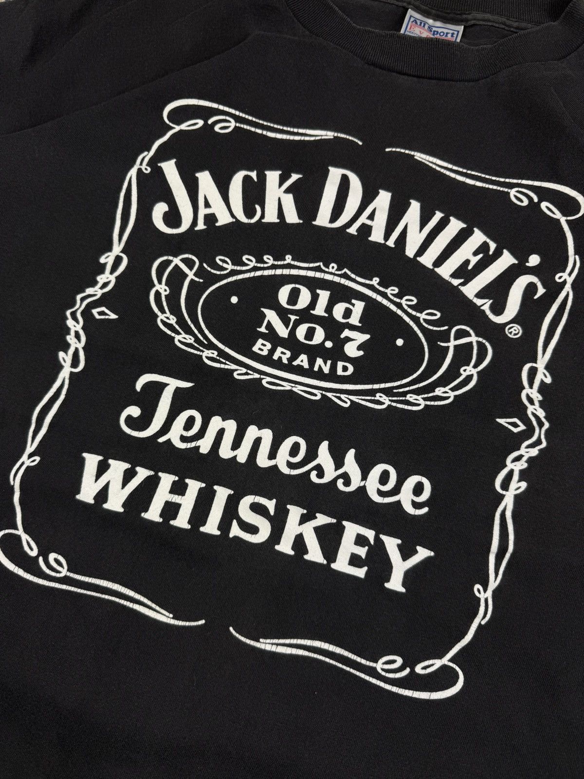 Vintage Vintage 90s Jack Daniels whiskey faded washed tee Size US XL / EU 56 / 4 - 6 Thumbnail