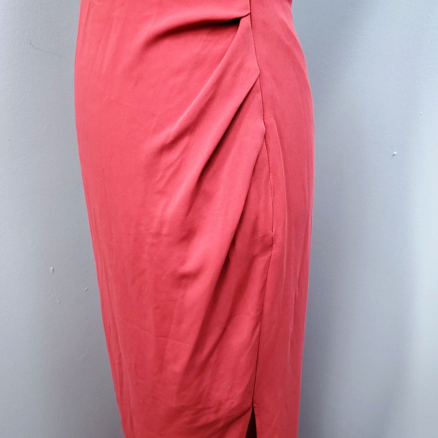 BCBGeneration BCBGeneration Maxi Dress Women Size 2 Red Strappy Sleeve Criss Cross Back Side Zip Dress Size XS / US 0-2 / IT 36-38 - 6 Thumbnail