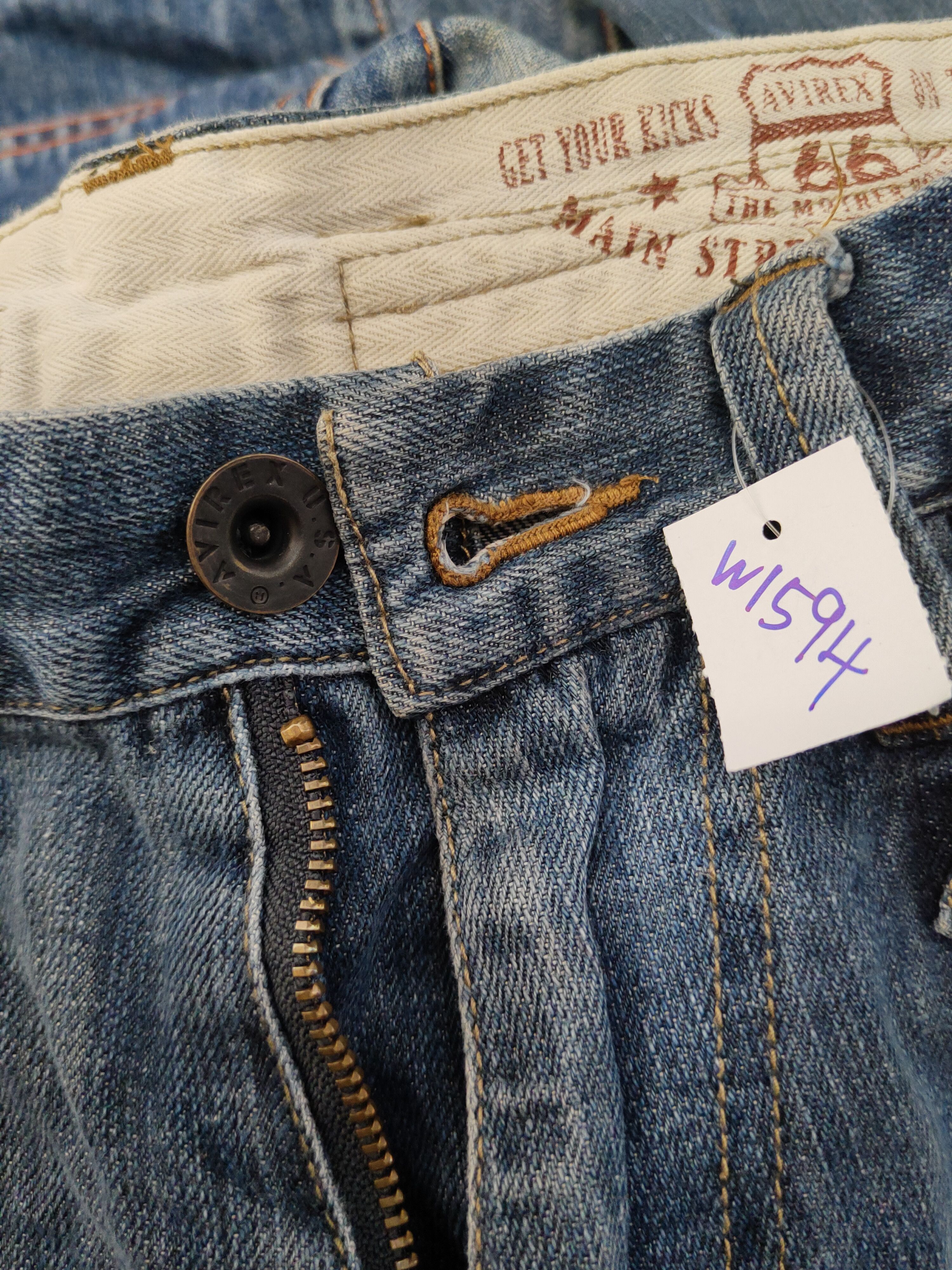 Avirex Avirex Blue multipocket Distressed Ripped denim Jeans #W1694 Size US 30 / EU 46 - 19 Thumbnail