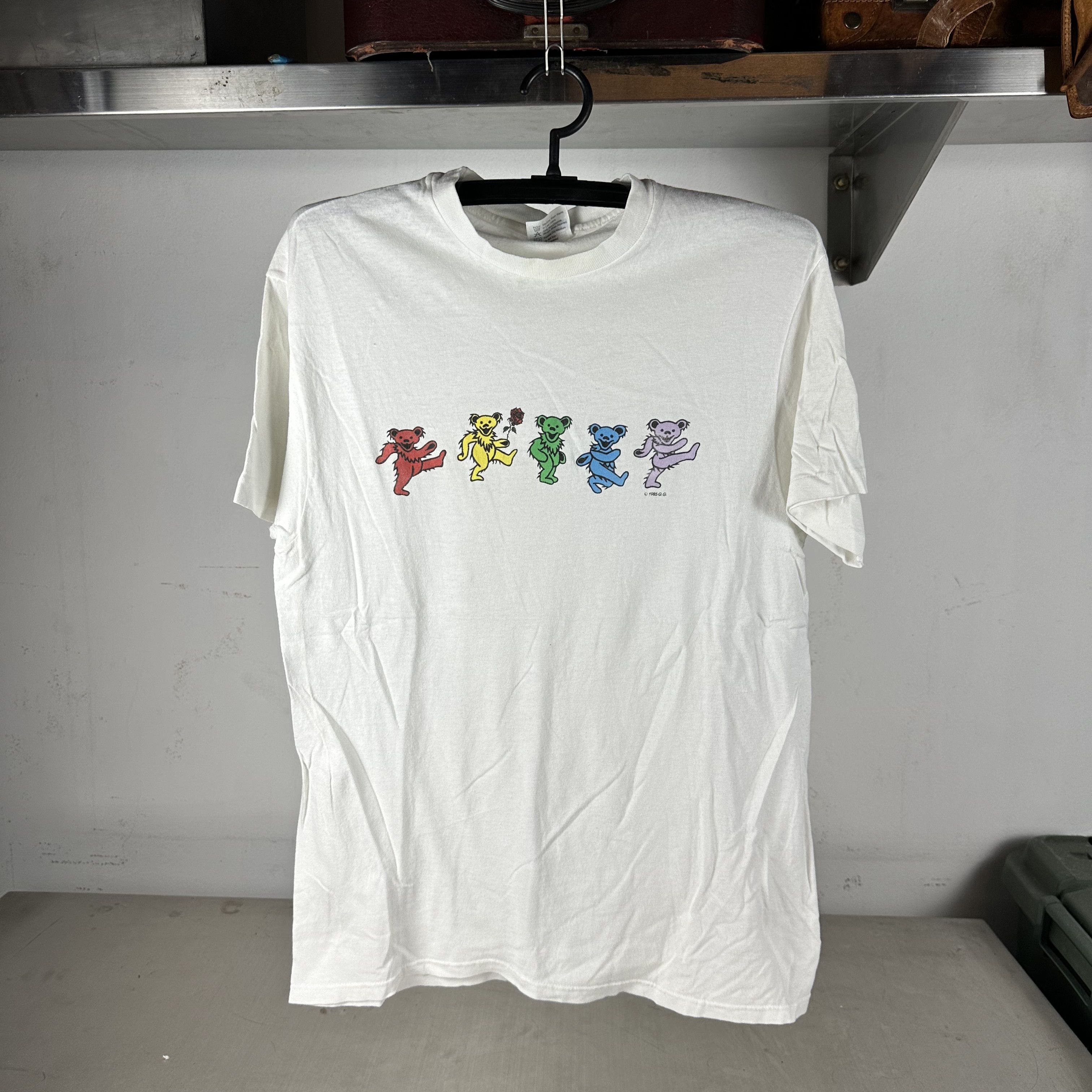 Vintage ​​​​Vintage 1985 Grateful Dead Bear Rock Band T-shirt Size US L / EU 52-54 / 3 - 1 Thumbnail