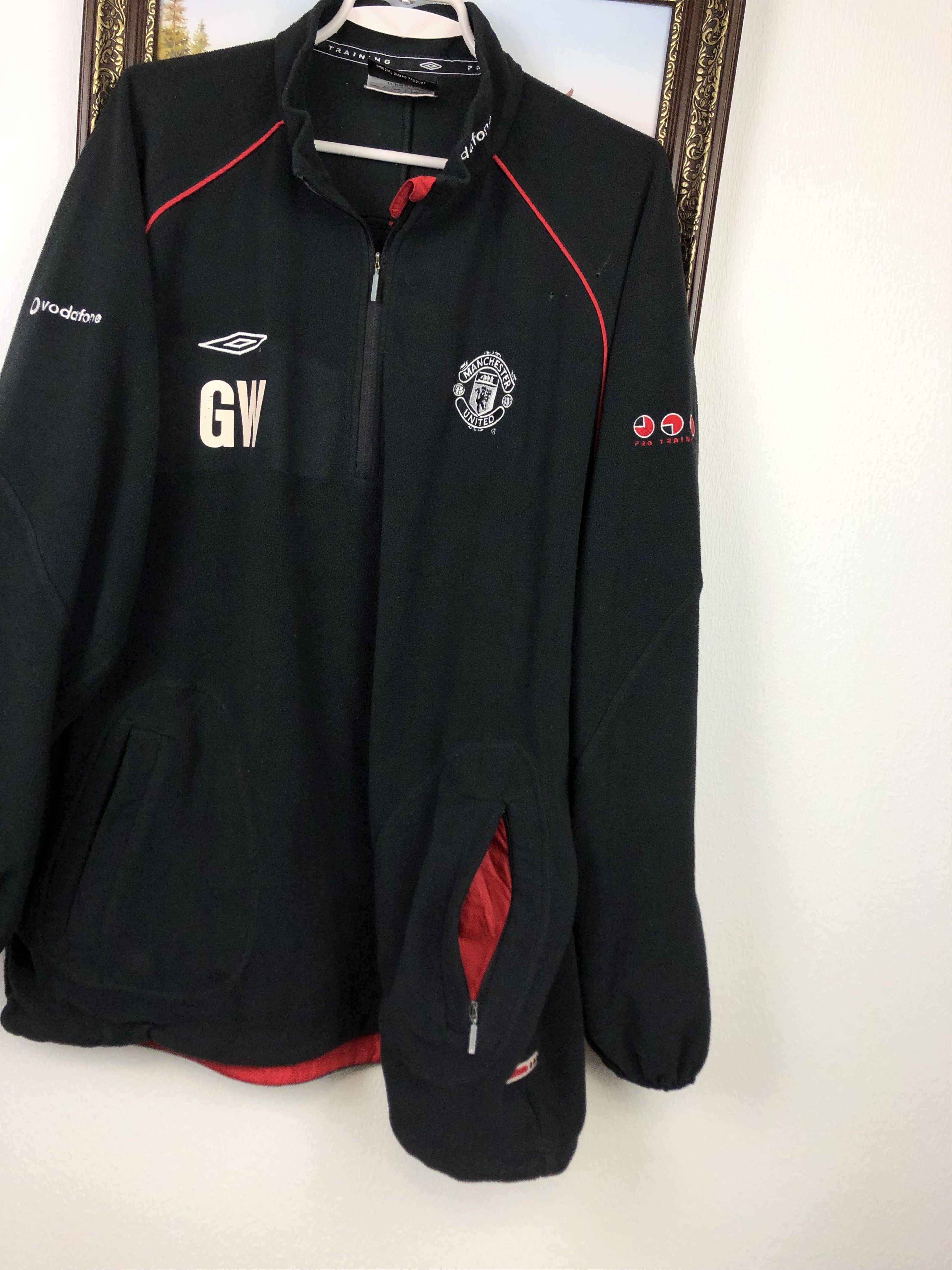 Umbro × Vintage Vintage Manchester United Fleece Jacket Soccer Sweatshirt Size US XL / EU 56 / 4 - 7 Thumbnail