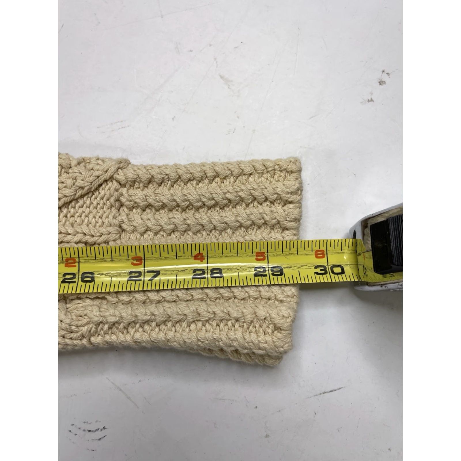 Vintage VINTAGE L.L. Bean Signature 505131 Large Beige Fisherman Knit V-Neck Pullover Sweater Womens Size L / US 10 / IT 46 - 4 Thumbnail