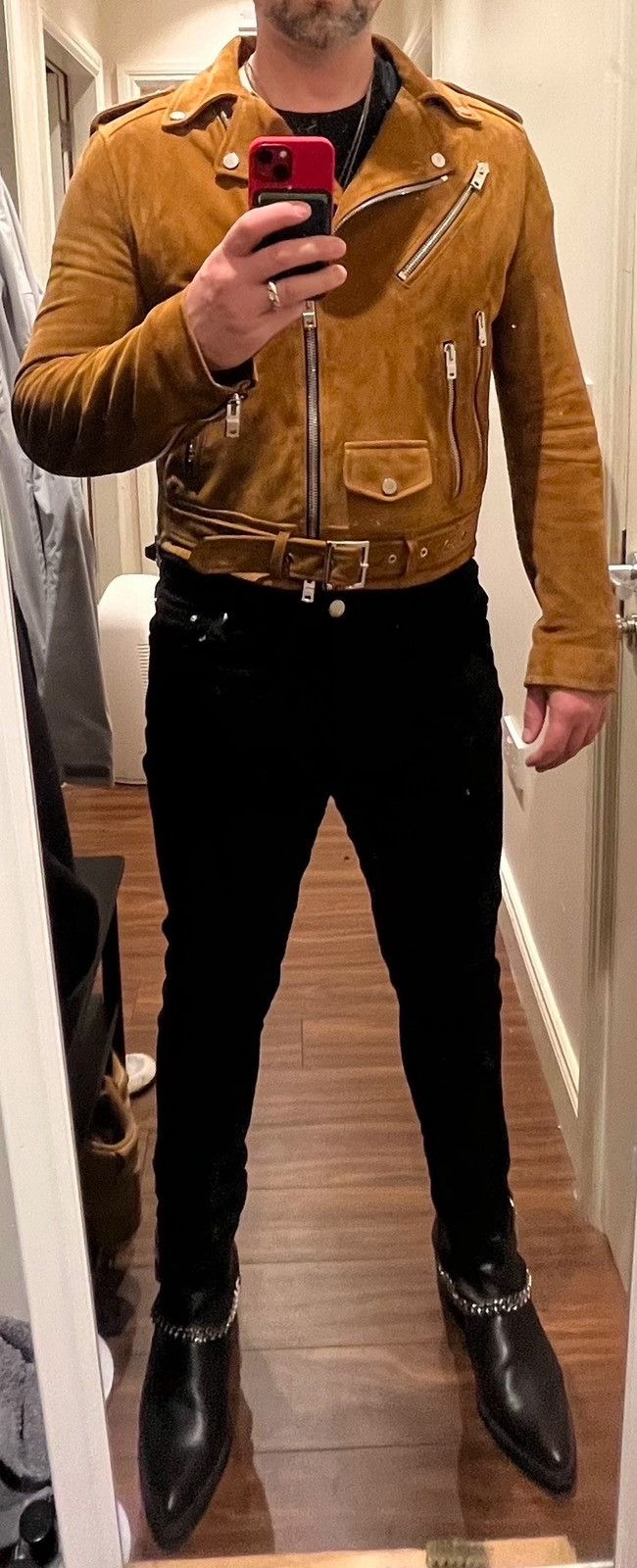 Amiri AMIRI Tobacco Biker Jacket Size US M / EU 48-50 / 2 - 10 Thumbnail