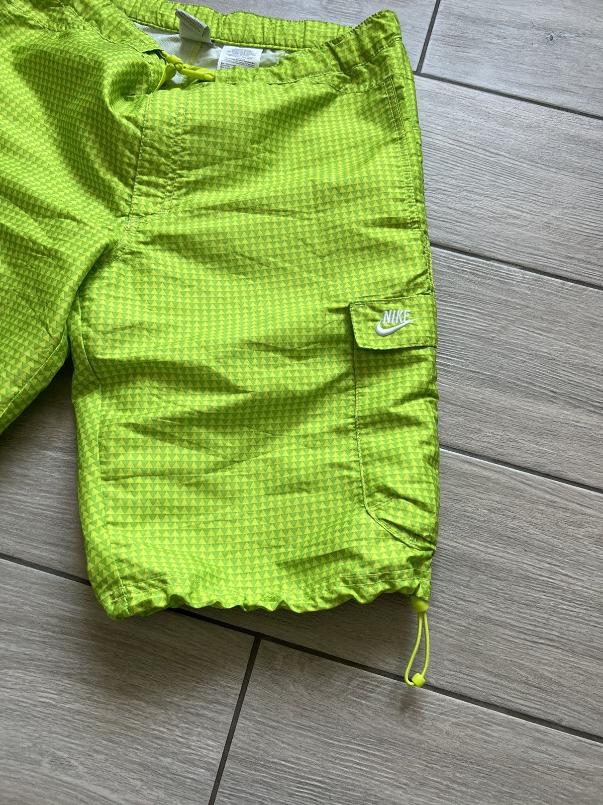 Nike Vintage Y2K Nike Swoosh Nylon Shorts ✅ Size US 32 / EU 48 - 4 Thumbnail