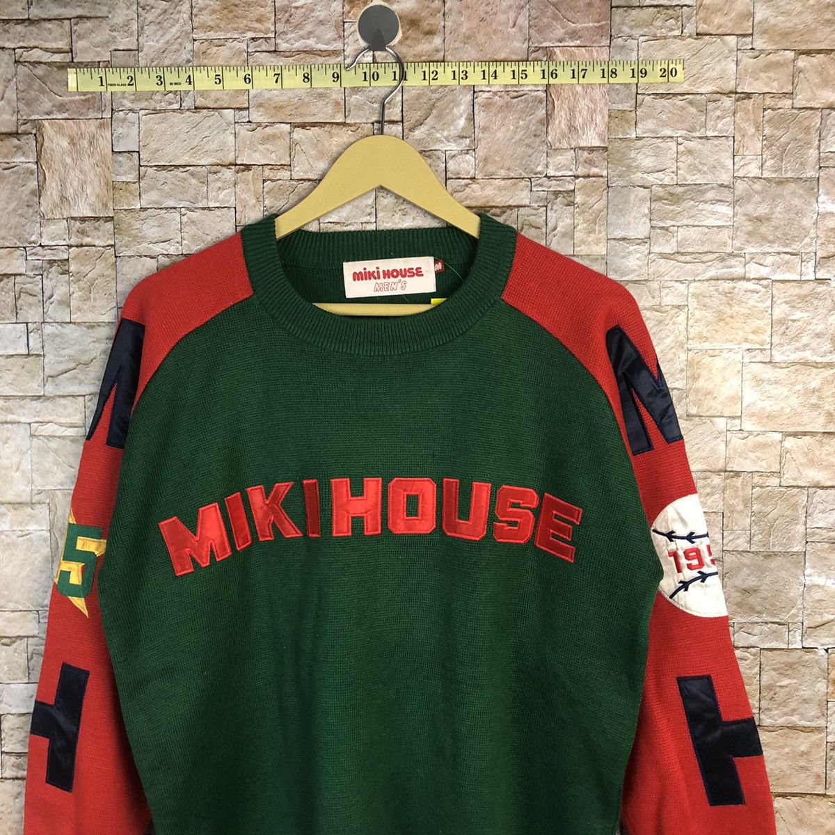 Japanese Brand × Vintage Miki House Green/Red Sweatshirt #A754 Size US M / EU 48-50 / 2 - 2 Thumbnail