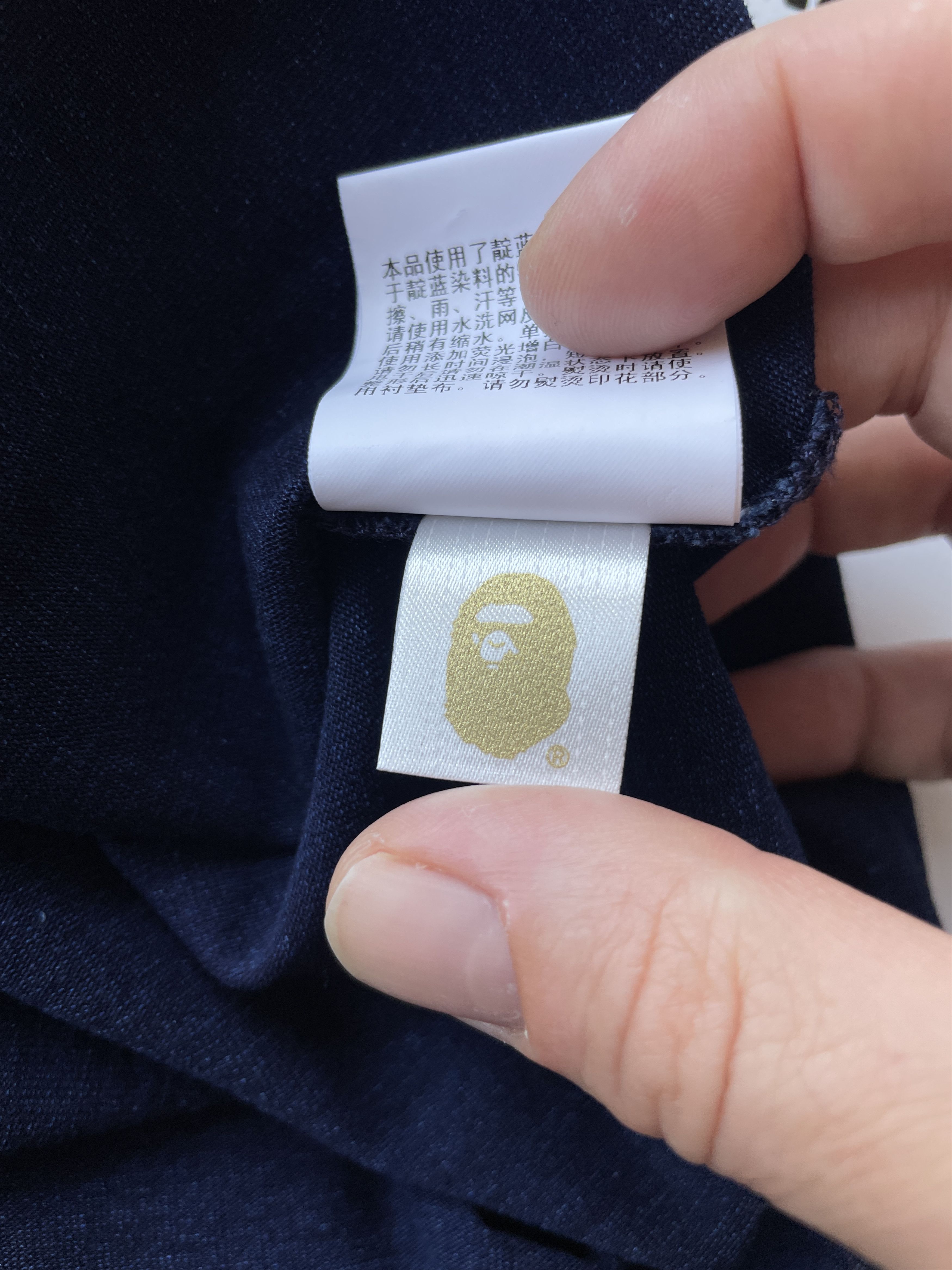 Bape BAPE APE HEAD INDIGO TEE Size US XL / EU 56 / 4 - 9 Thumbnail