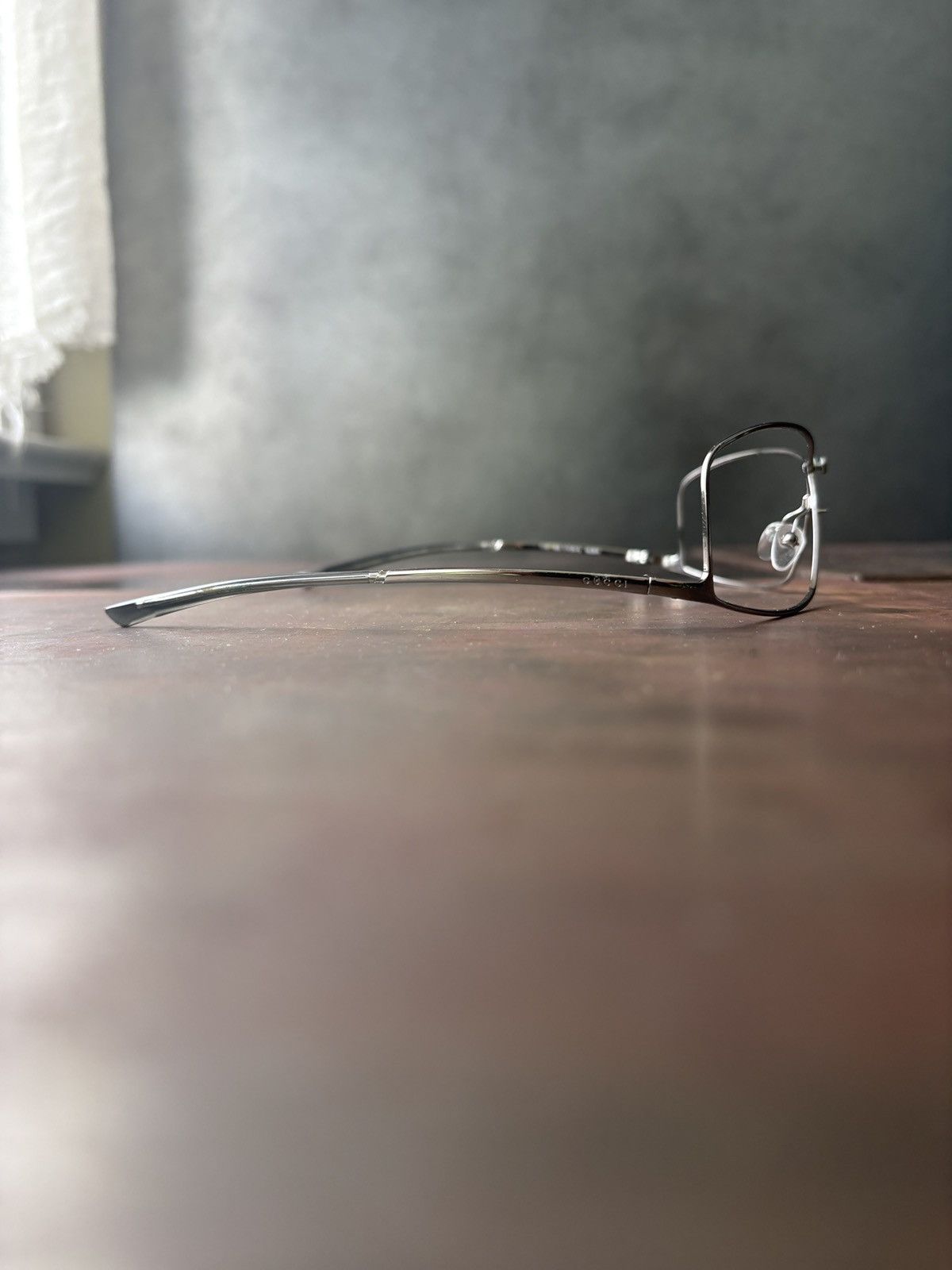 Gucci Vintage Gucci Frames 2000s Metal Shield GG 1709/S Tom Ford Size ONE SIZE - 9 Thumbnail