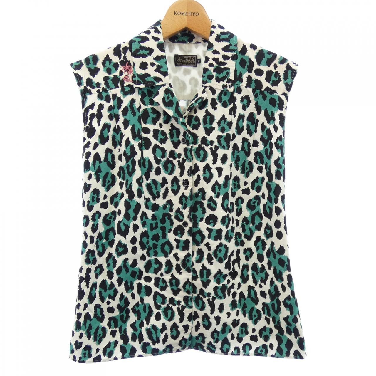 Hysteric Glamour Hysteric Glamour HYSTERIC GLAMOUR Cotton Shirt Textile Tops 01182AH04 DUTY FREE for USA Size ONE SIZE - 1 Thumbnail