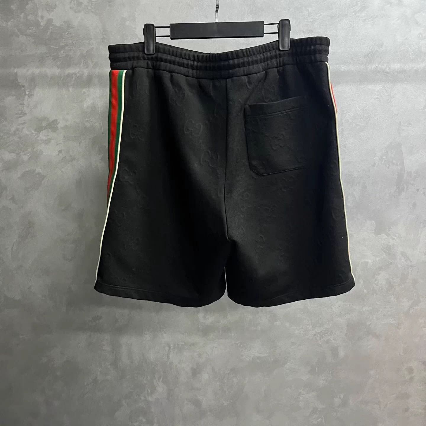Gucci Gucci Black Logo Jacquard Drawstring Knit Bermuda Shorts Size US 37 - 2 Thumbnail