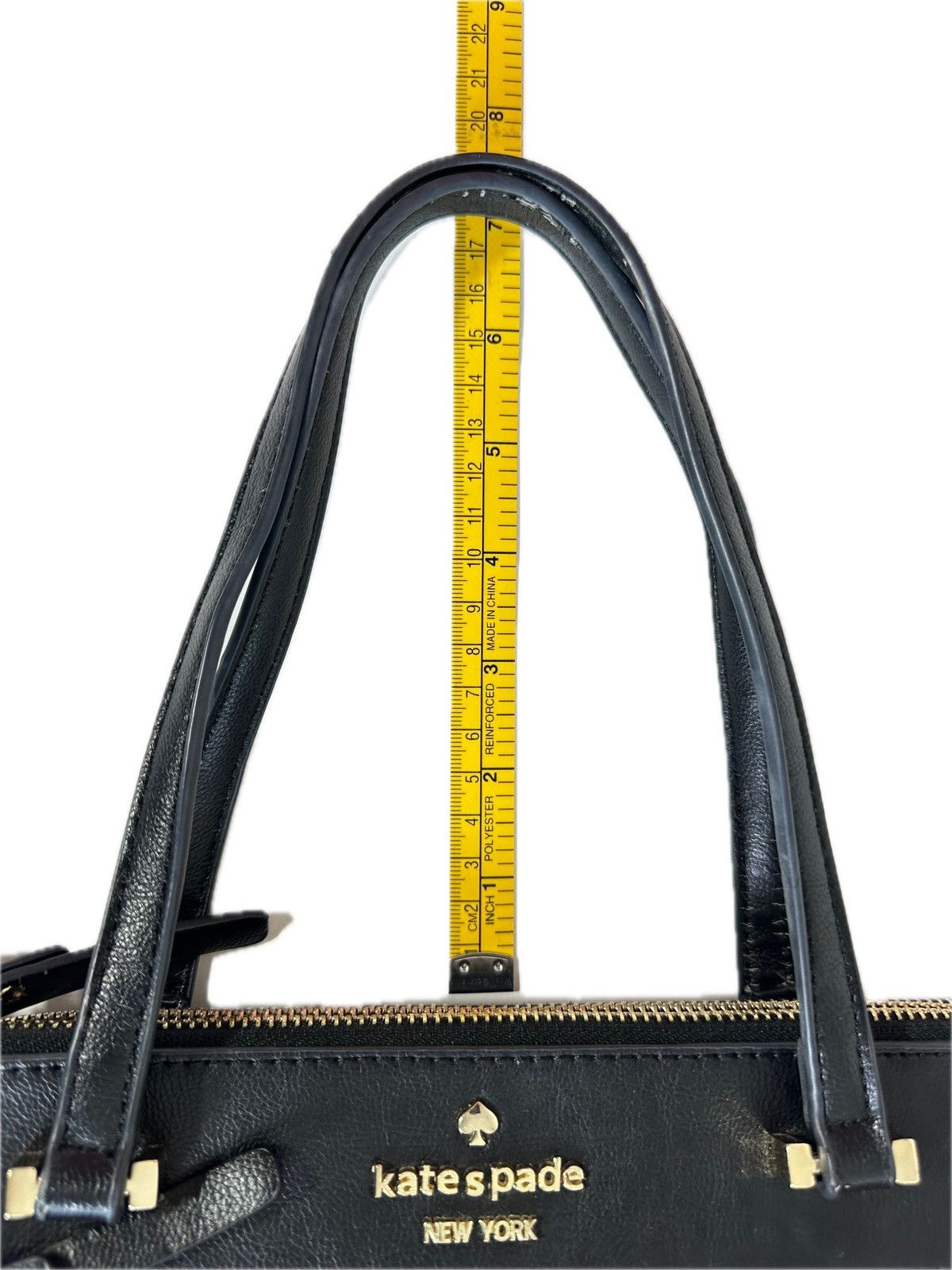 Kate Spade Kate Spade Matthew Dr Black Leather Satchel Two-Tone Gusset Size ONE SIZE - 14 Thumbnail