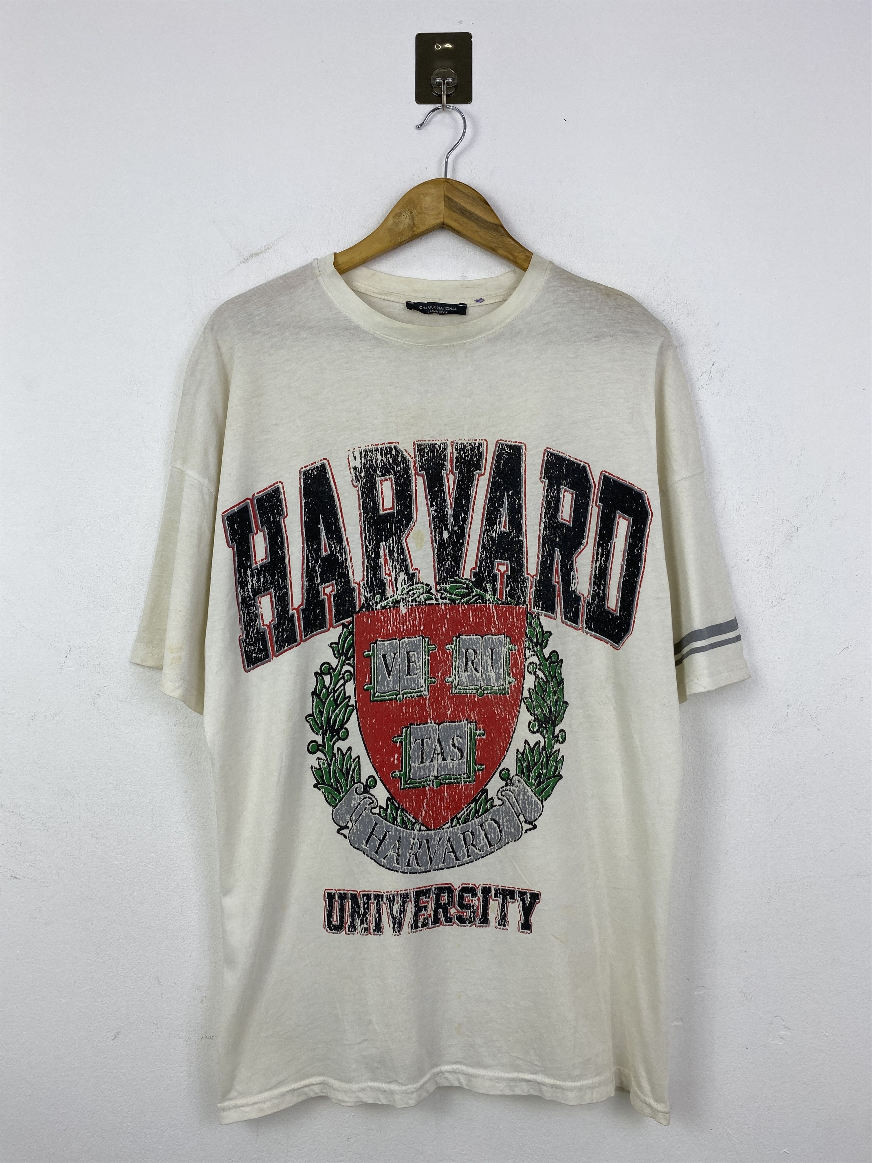 Vintage Vintage Harvard University Collegiate Crewneck Tee TA0735 Size US L / EU 52-54 / 3 - 1 Thumbnail