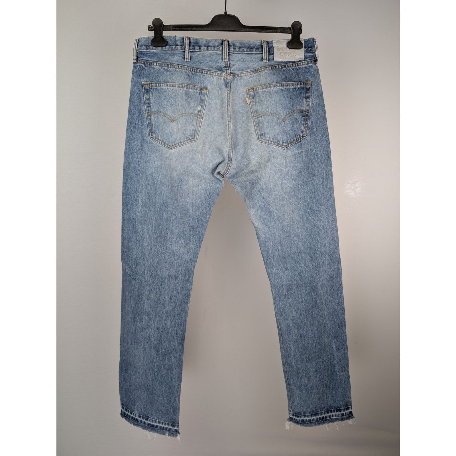 Gallery Dept. o1rshd1 Ken slim-fit paneled distressed denim jeans in blue Size US 36 / EU 52 - 17 Thumbnail