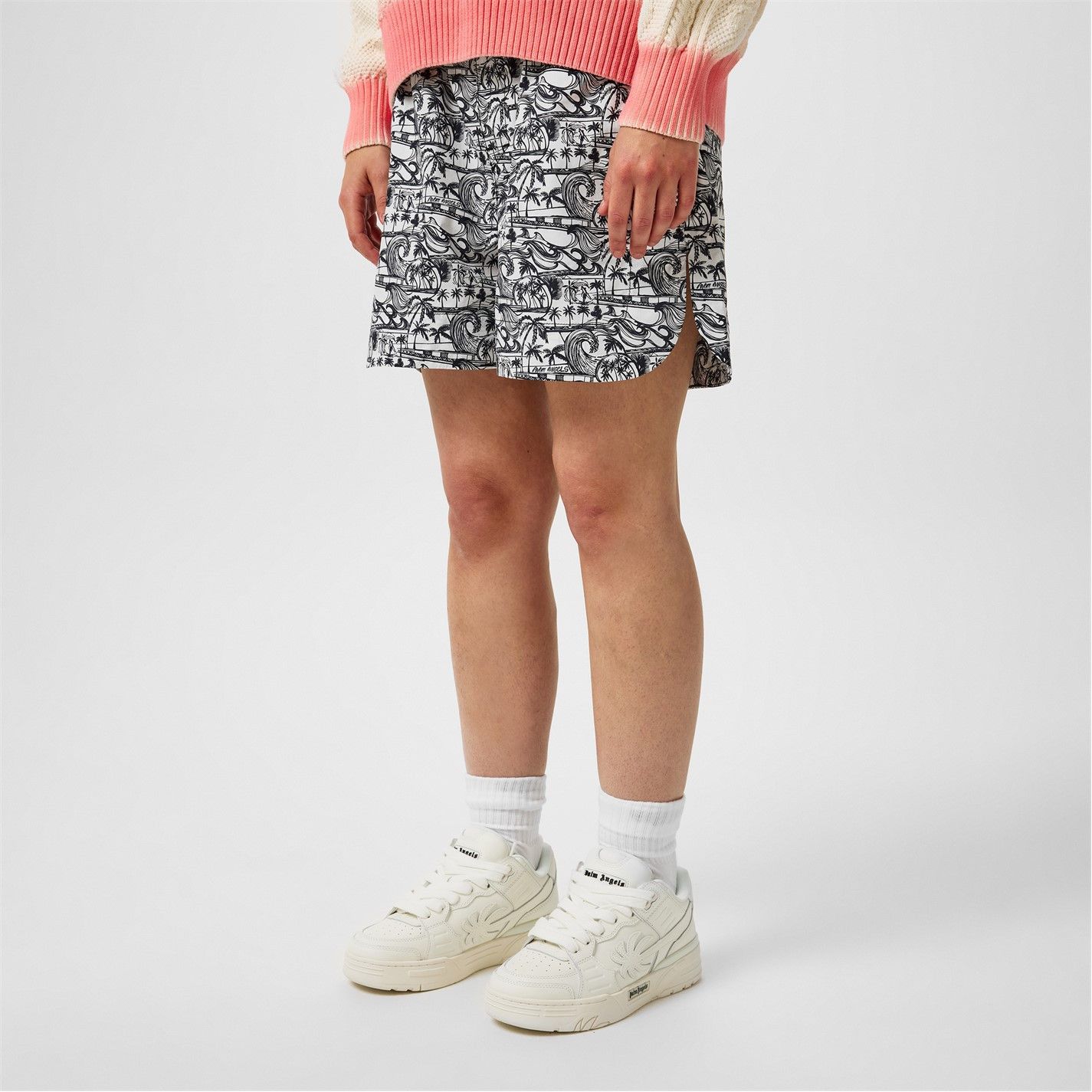 Palm Angels o1g2r1mq0325 Venice Leather Trainers in White Size US 6 / IT 36 - 2 Thumbnail