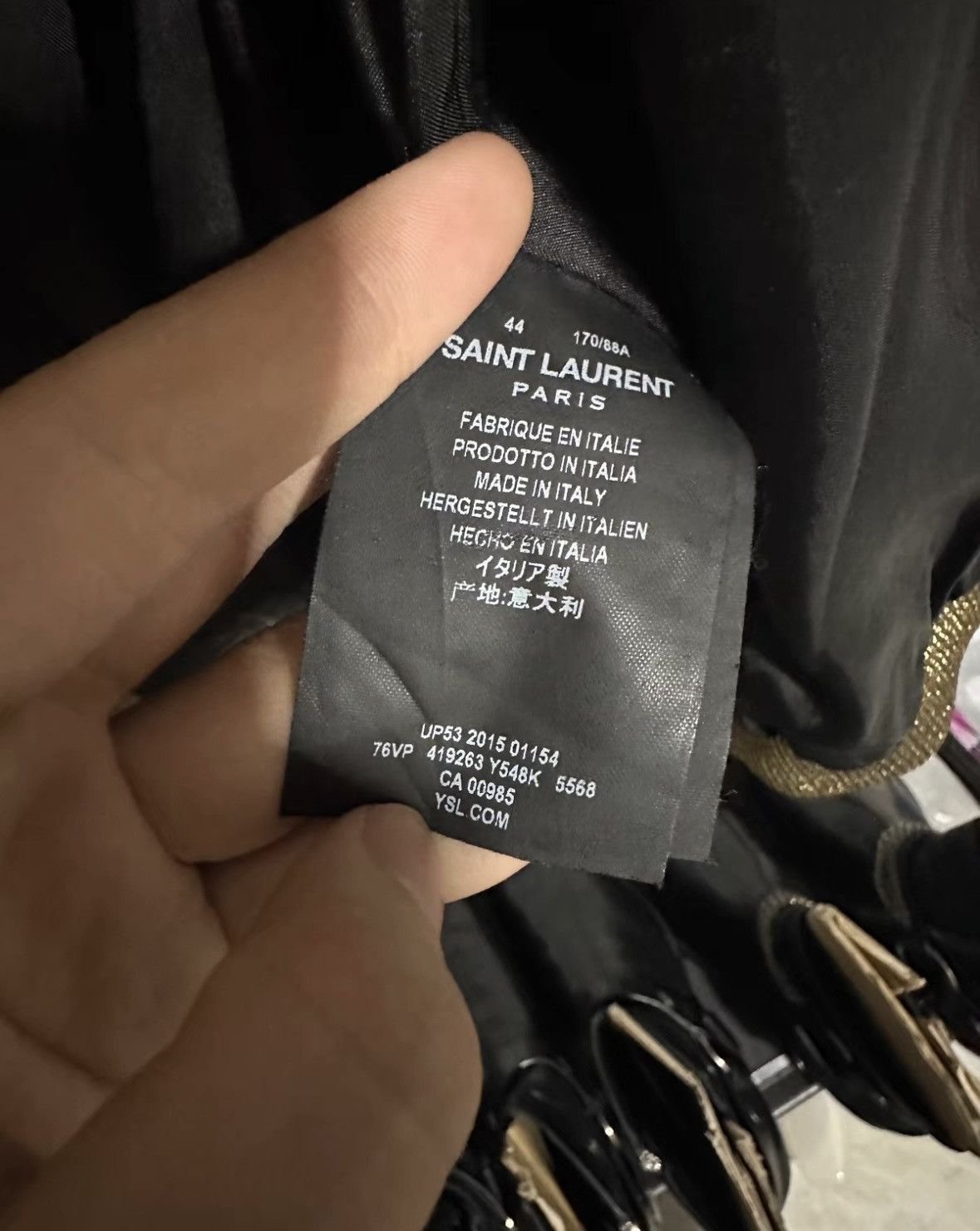 Saint Laurent Paris Saint Laurent silk jacket size 44 wxx Size US S / EU 44-46 / 1 - 8 Thumbnail