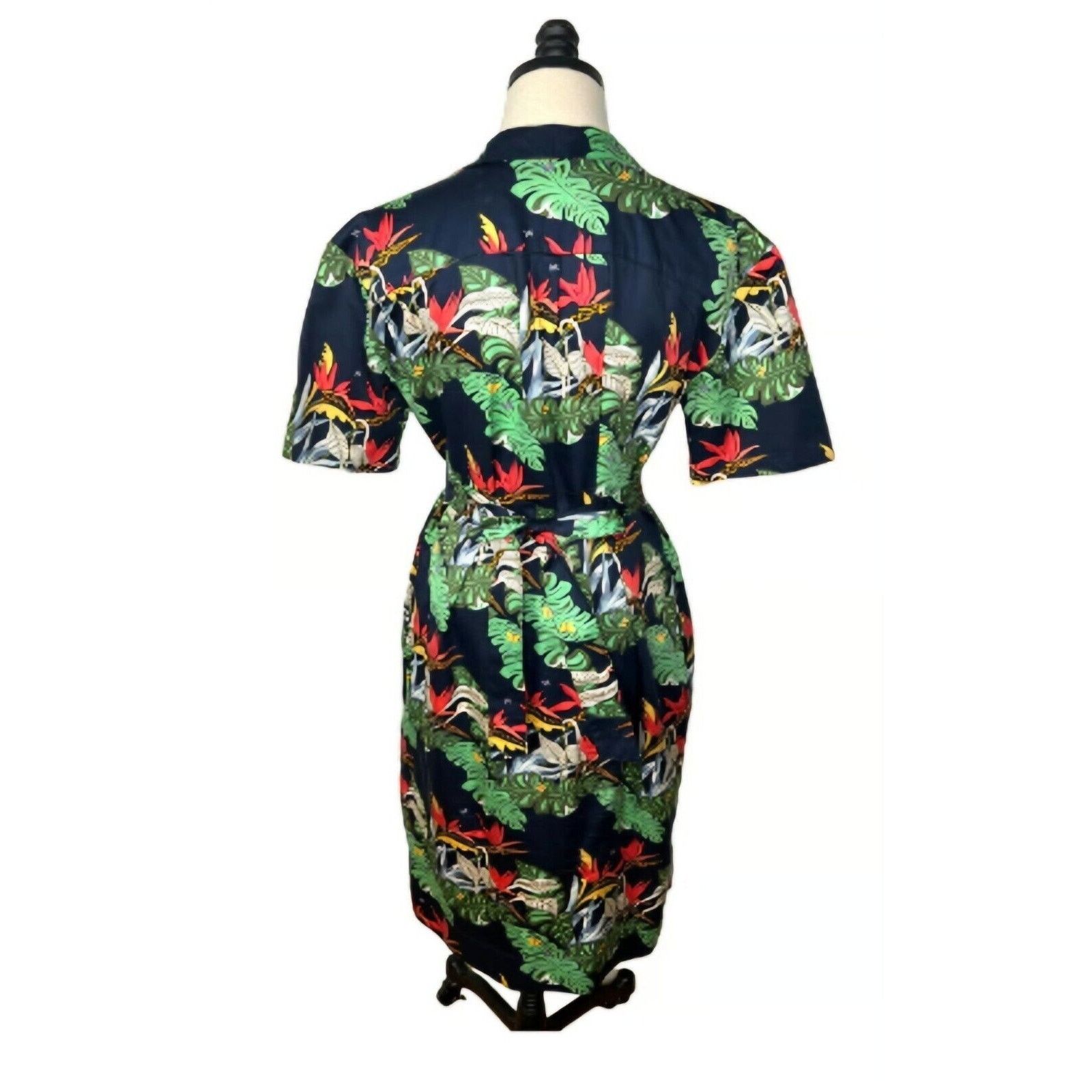 Brooks Brothers Brooks Brothers Blue Floral Dress, V-Neck, Pockets, Sz 2 Size XS / US 0-2 / IT 36-38 - 3 Thumbnail