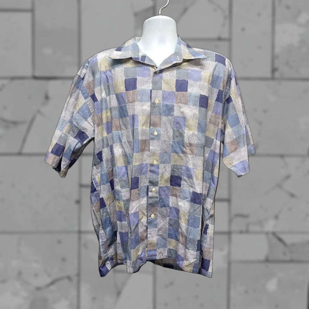 Countess Mara Countess Mara Cotton Button Down Shirt Mens XL Multicolor Size US XL / EU 56 / 4 - 1 Thumbnail