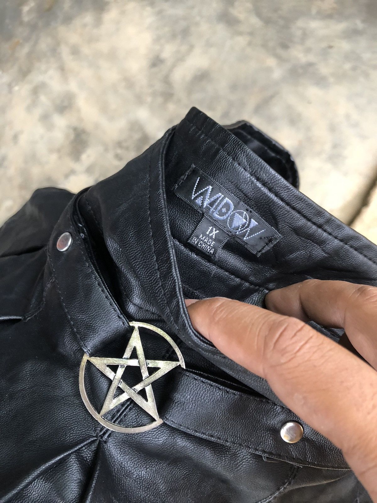 Designer × Seditionaries Gothic/Punks Widow Design Mini Skirt Leather Size 40" / US 18 - 5 Thumbnail
