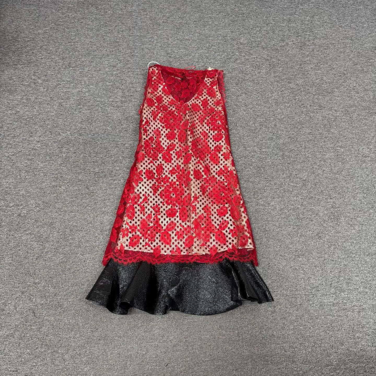 Louis Vuitton Runway Lace Sequin Hollow Dress