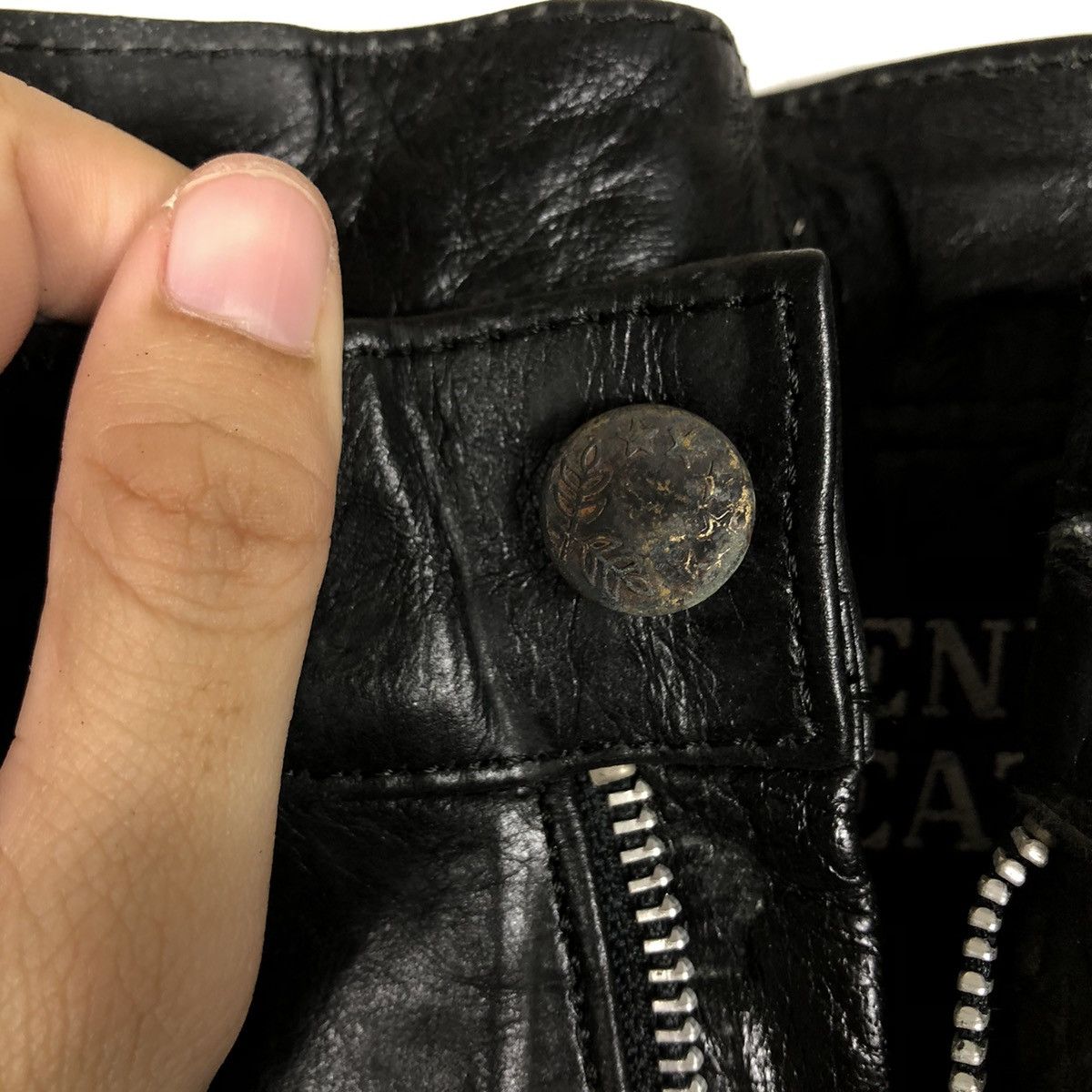 Genuine Leather 🔥90’s Vintage Genuine Leather Pants Japan Issey Miyake Size US 30 / EU 46 - 10 Thumbnail