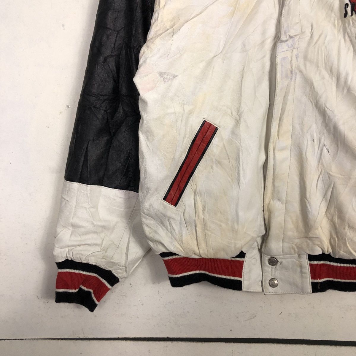 Jeff Hamilton 💥VINTAGE REVERSIBLE LEATHER BOMBER JACKET JEFF HAMILTON Size US L / EU 52-54 / 3 - 8 Thumbnail