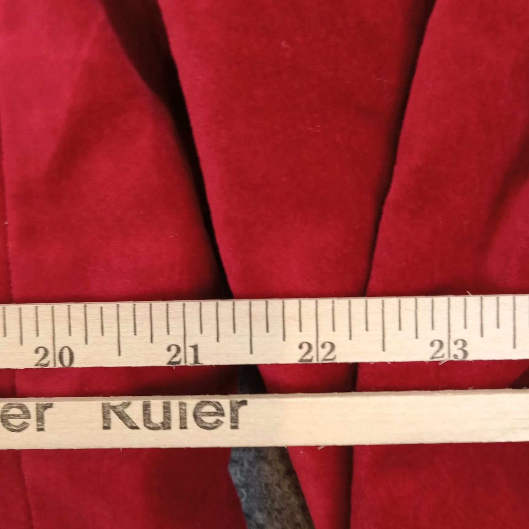 Gap Gap Blazer Women's Extra Large Red Velour Jacket with Shoulder Pads and Stretch Size XL / US 12-14 / IT 48-50 - 4 Thumbnail