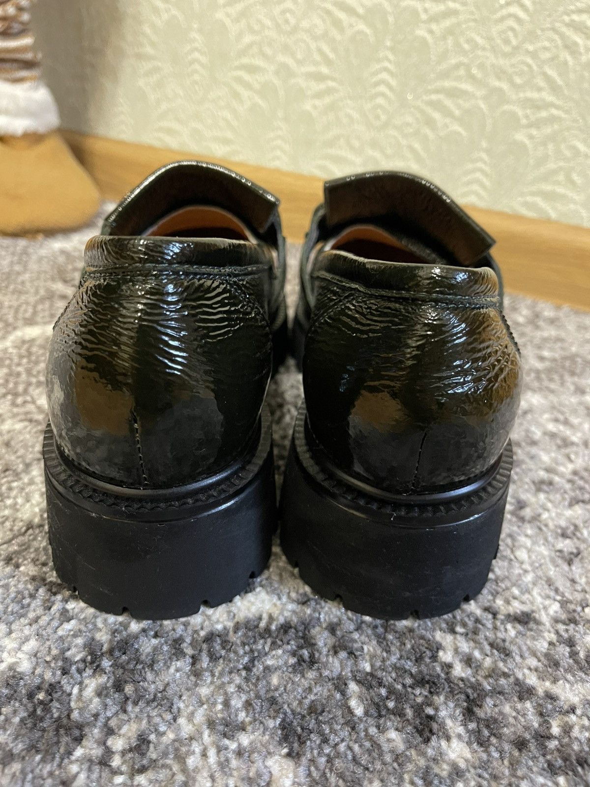 Other Melluso Italy Women’s Loafers EU 37.5 Green Patent Leather Size US 7.5 / IT 37.5 - 3 Thumbnail