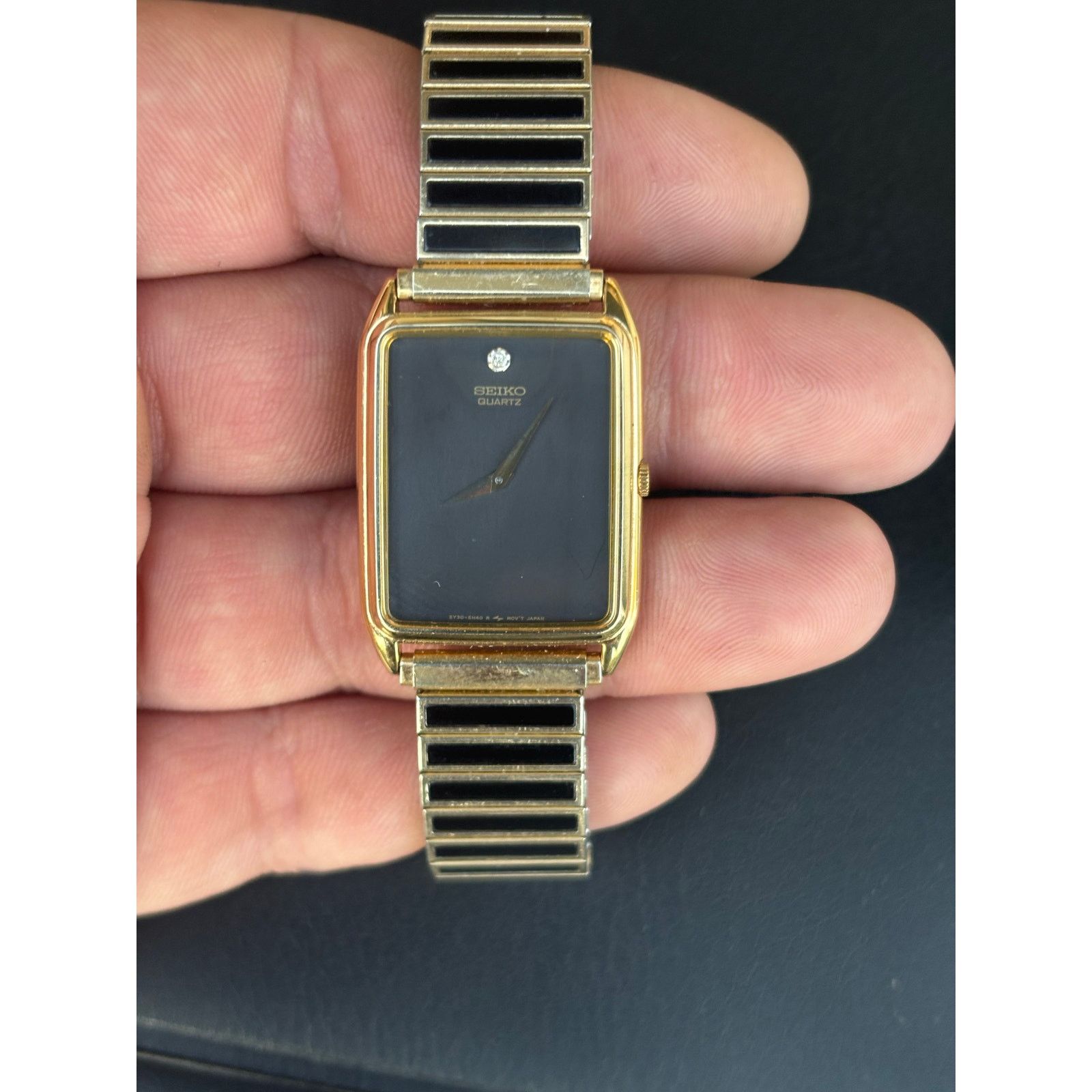 Seiko Vintage Seiko Diamond 5Y30-5D59 2-Tone Men’s Watch! Size ONE SIZE - 2 Thumbnail