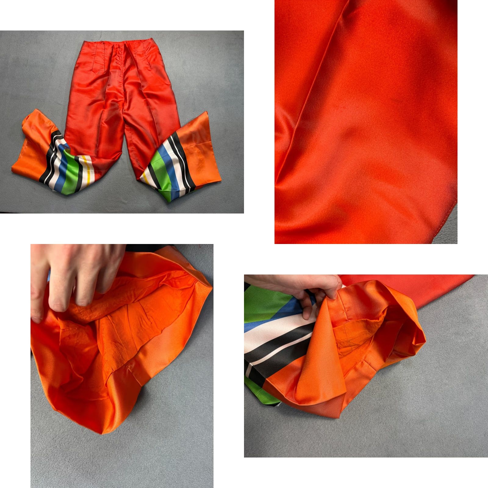 Vintage VINTAGE Contessa Orange Silk Dress Pants Womens 12 Hong Kong Set Dress Pants Contessa Orange Silk Dress Pants Womens 12 Hong Kong Size 34" / US 12 / IT 48 - 11 Thumbnail
