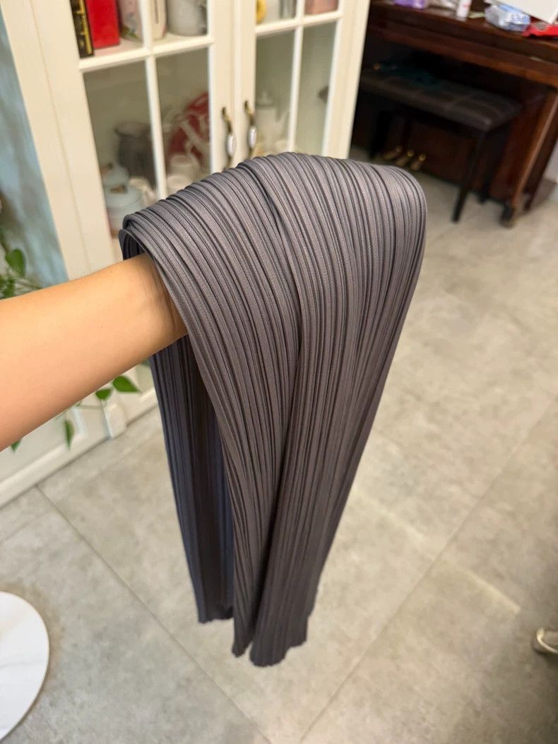 Issey Miyake Issey Miyake Grey pleated skirt Size XL / US 12-14 / IT 48-50 - 7 Thumbnail