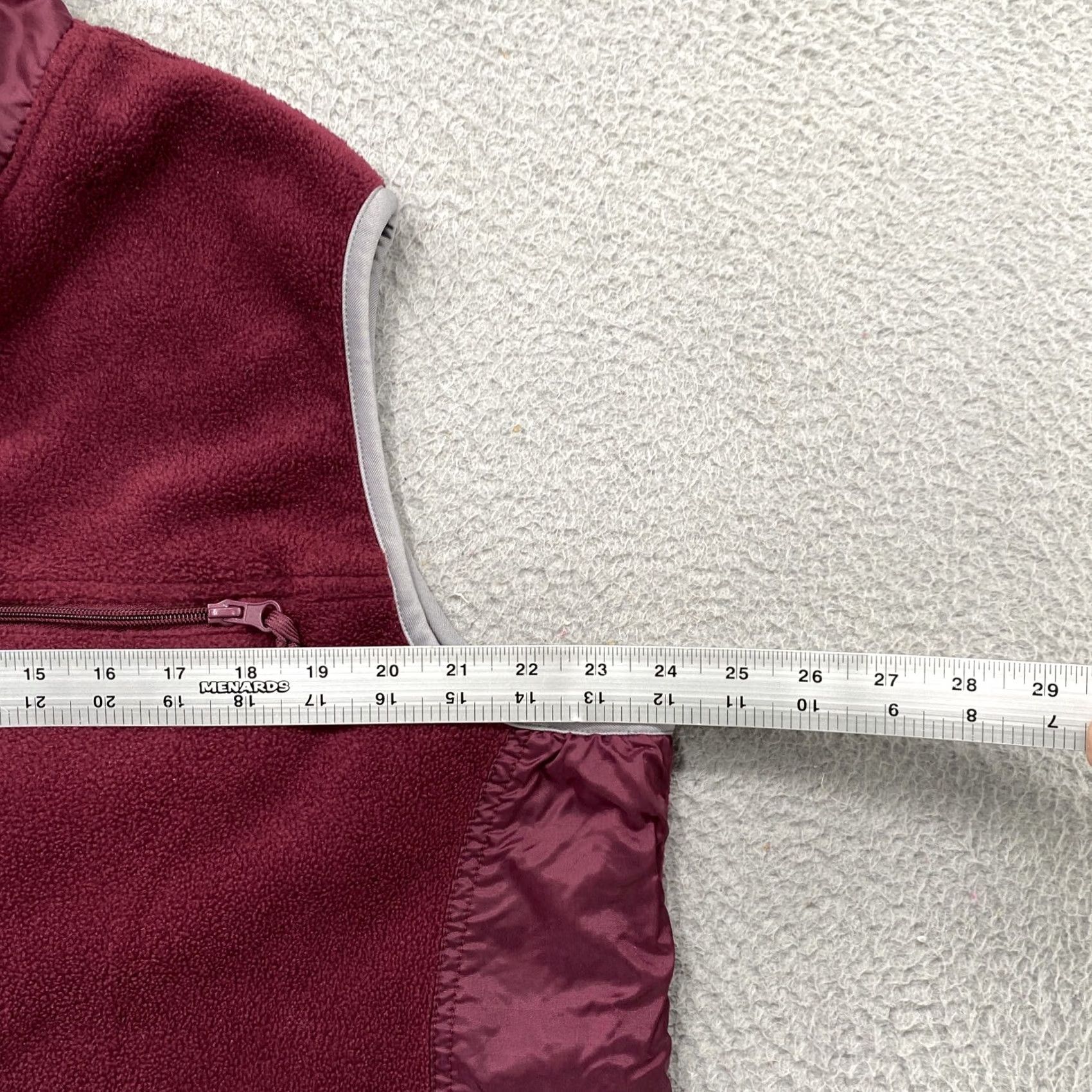 Vintage Energy Zone Maroon Full Zip Vest - Plus Size 3X - Fleece Size XXL / US 16-18 / IT 52-54 - 4 Thumbnail