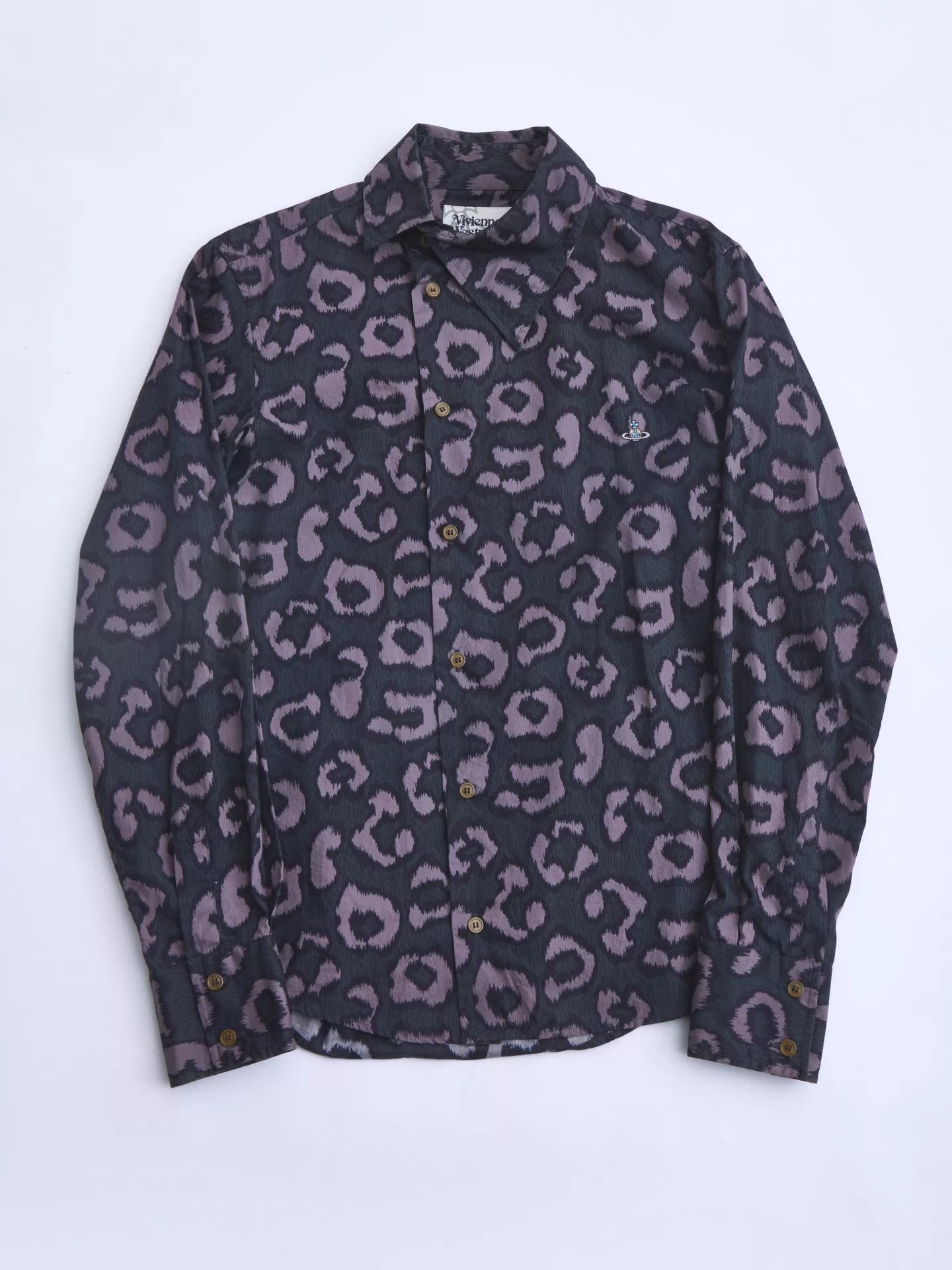 Vivienne Westwood Vivienne Westwood MAN’s Purple Leopard Print Shirt Size US S / EU 44-46 / 1 - 8 Thumbnail