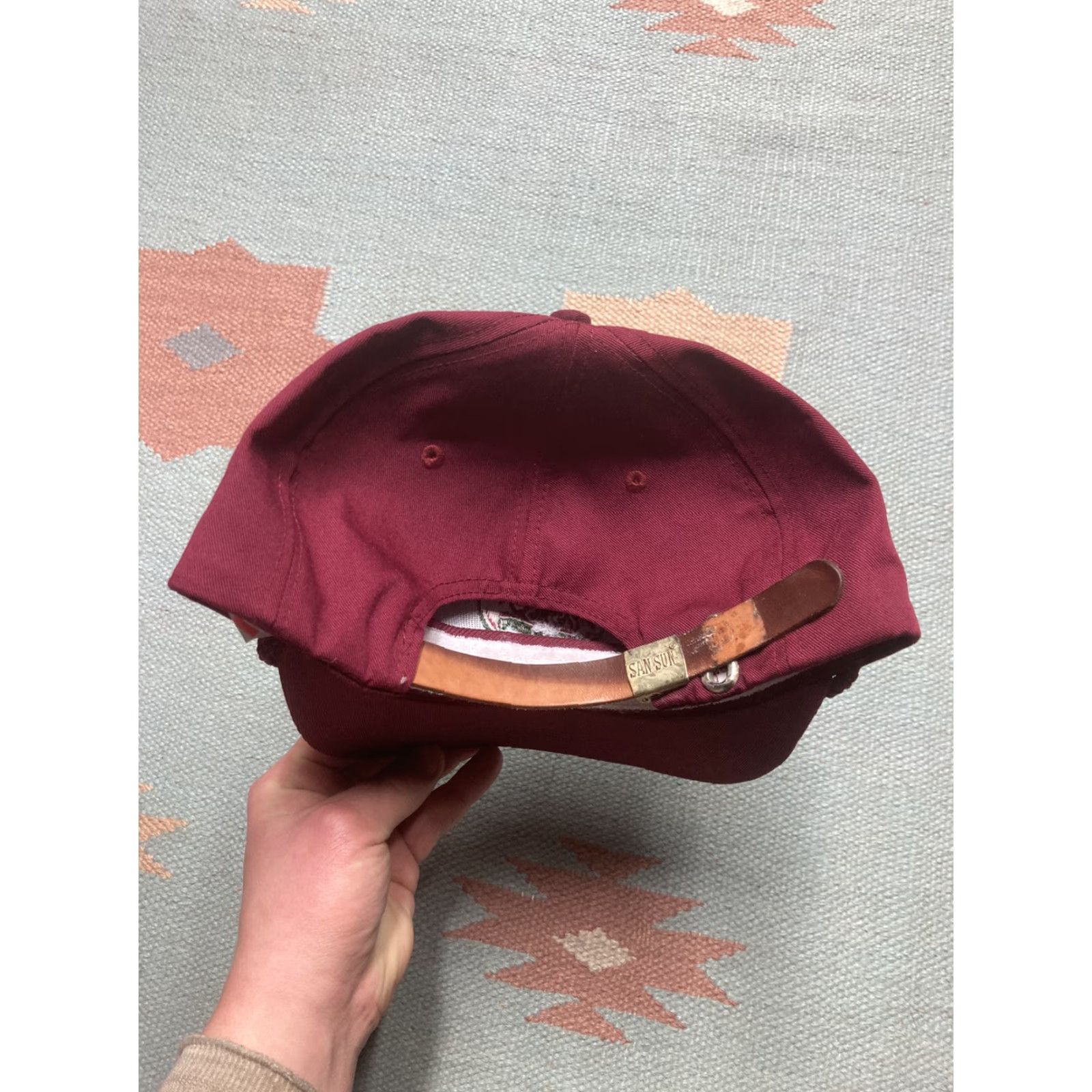 Vintage Vintage Mega Sel Horse Adjustable Red Strapback Hat User: Vintage Mega Sel Horse Adjustable Red Strapback Hat Size ONE SIZE - 4 Thumbnail