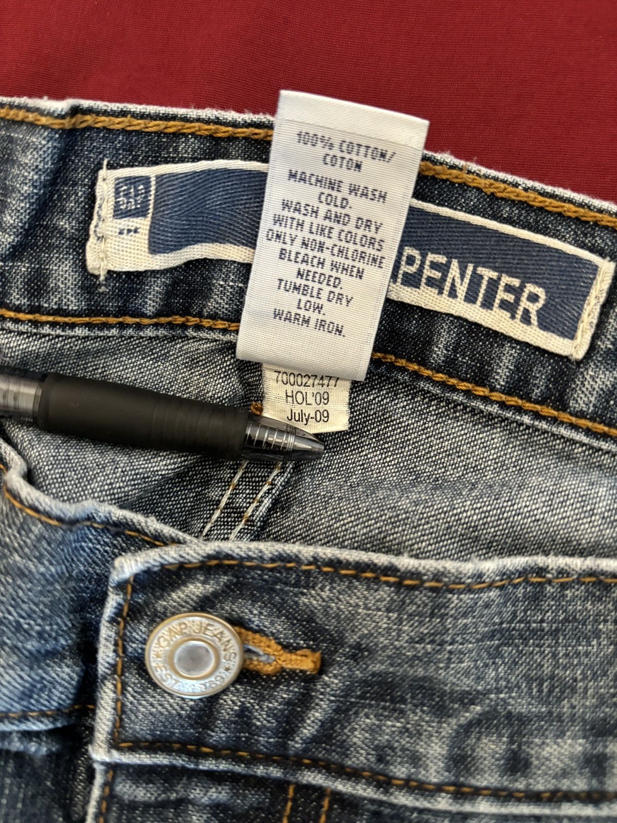 Gap Made in 2009 Gap distressed carpenter jeans Size US 38 / EU 54 - 4 Thumbnail