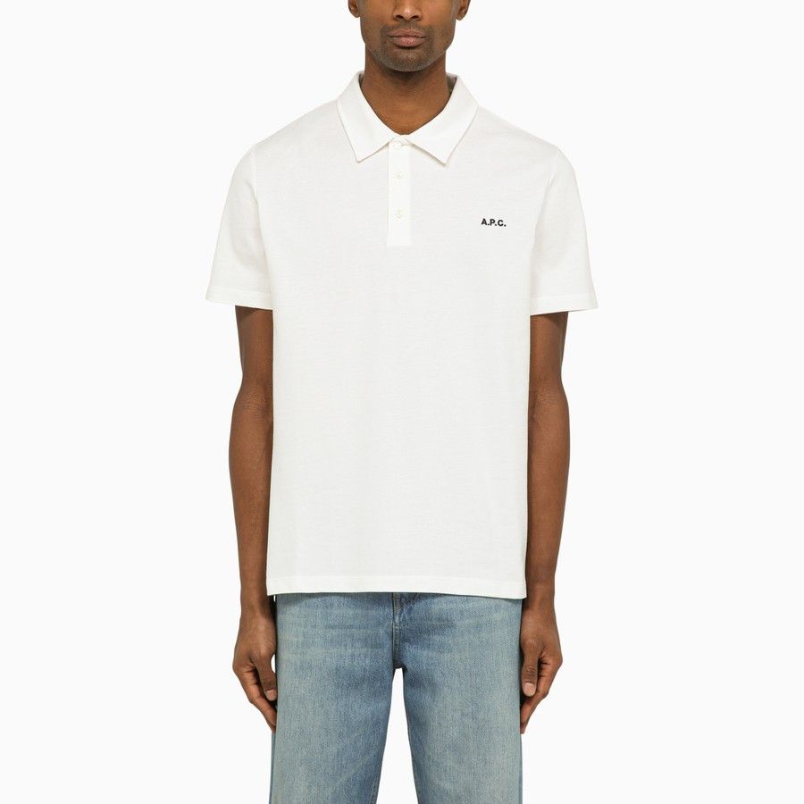 image of A P C O1D2Blof0124 Polo Shirt In White, Men's (Size Medium)