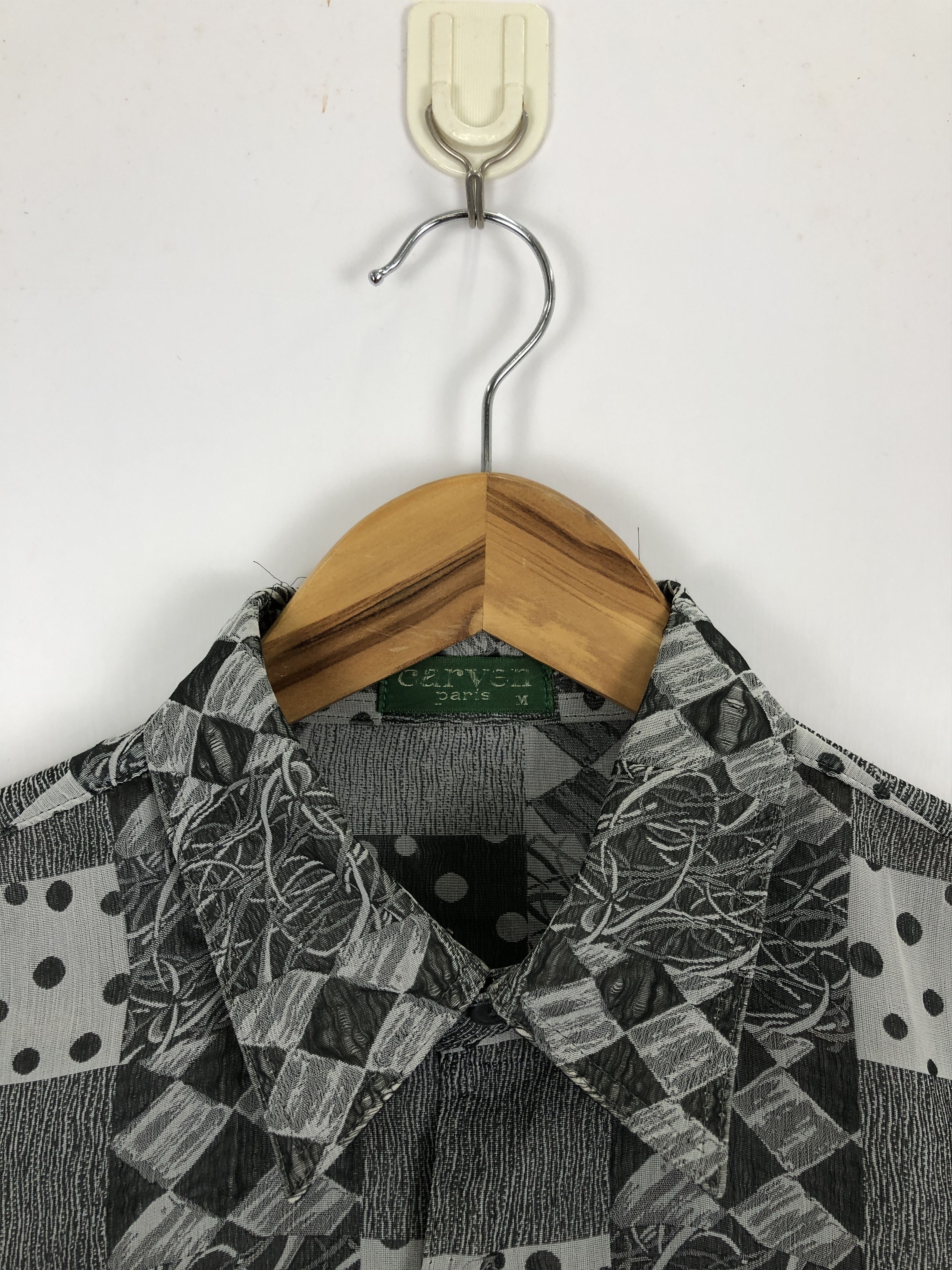 Designer × Vintage Vintage Carven Paris Square Button Up Silk Shirt TA0452 Size US M / EU 48-50 / 2 - 7 Thumbnail