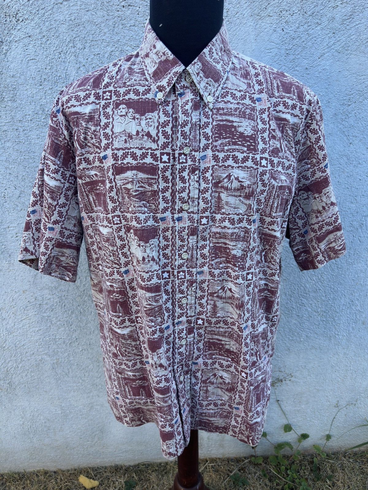 Reyn Spooner PreOwned Reyn Spooner Classic National Parks Red Men's L Size US L / EU 52-54 / 3 - 1 Thumbnail