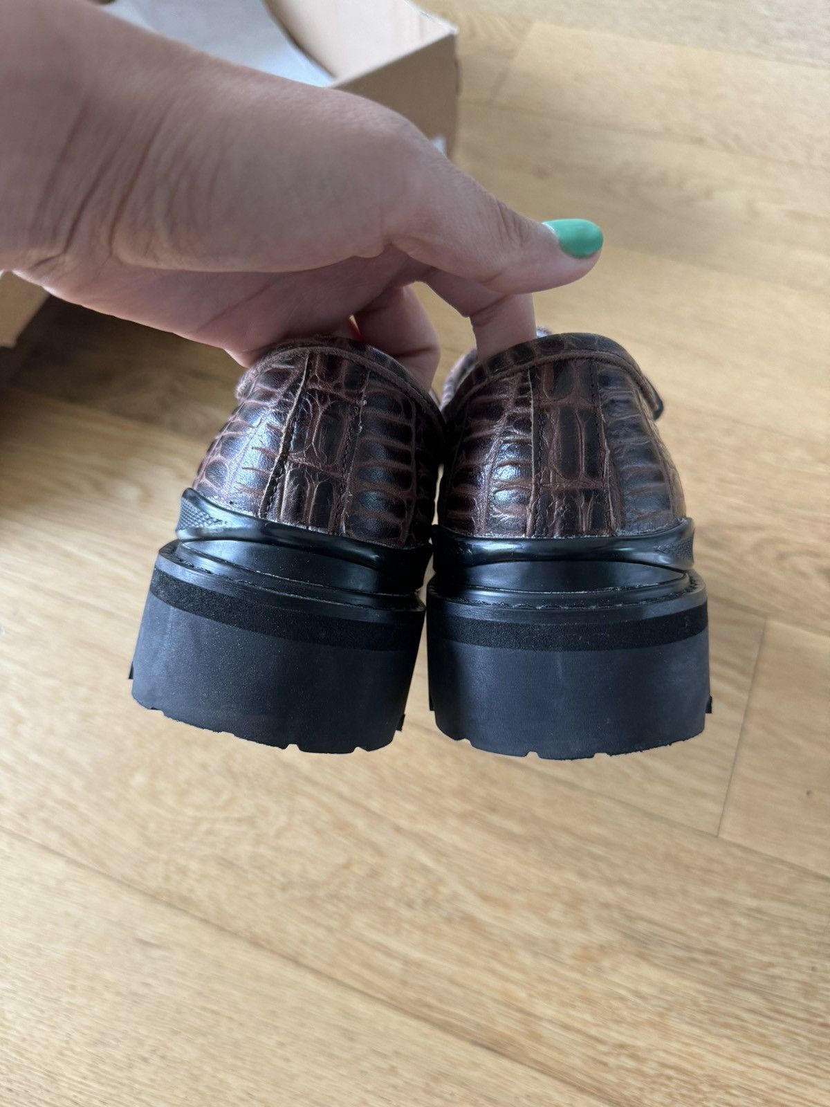 Sillage Sillage - Chaussure de Marché - Serpent Alligator Brown 