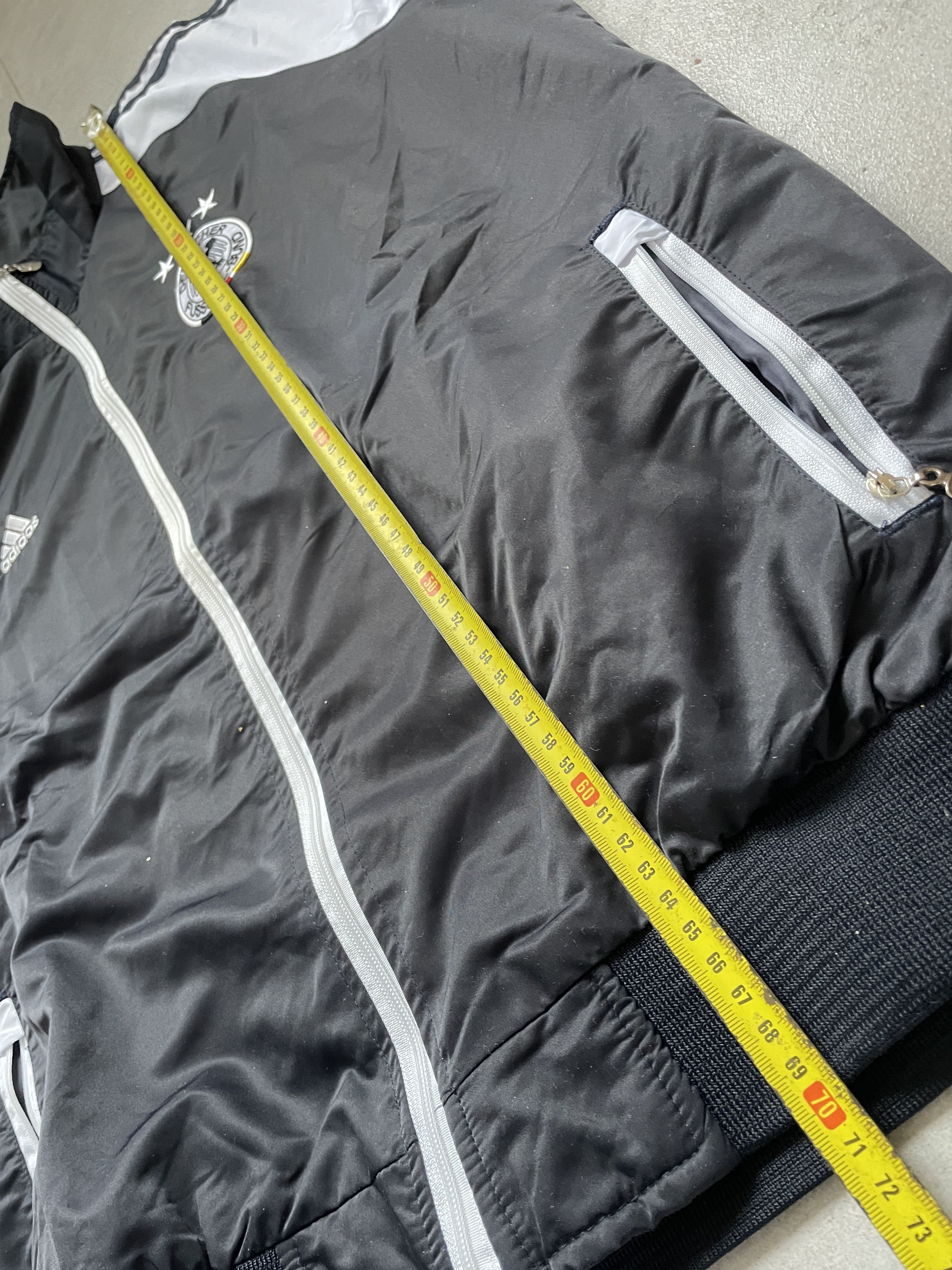 Adidas Y2K ADIDAS BLACK WHITE GERMANY BLOKECORE TRACKSUIT Size US L / EU 52-54 / 3 - 3 Thumbnail