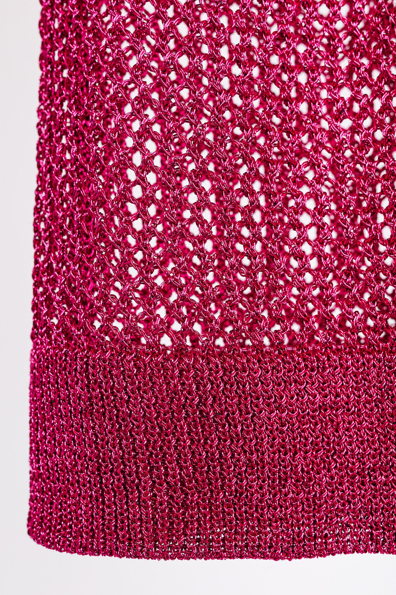 Dodo Bar Or Dodo Bar Or Nma Fuchsia Short-Sleeve Crochet Polo Shirt Size M / US 6-8 / IT 42-44 - 7 Thumbnail