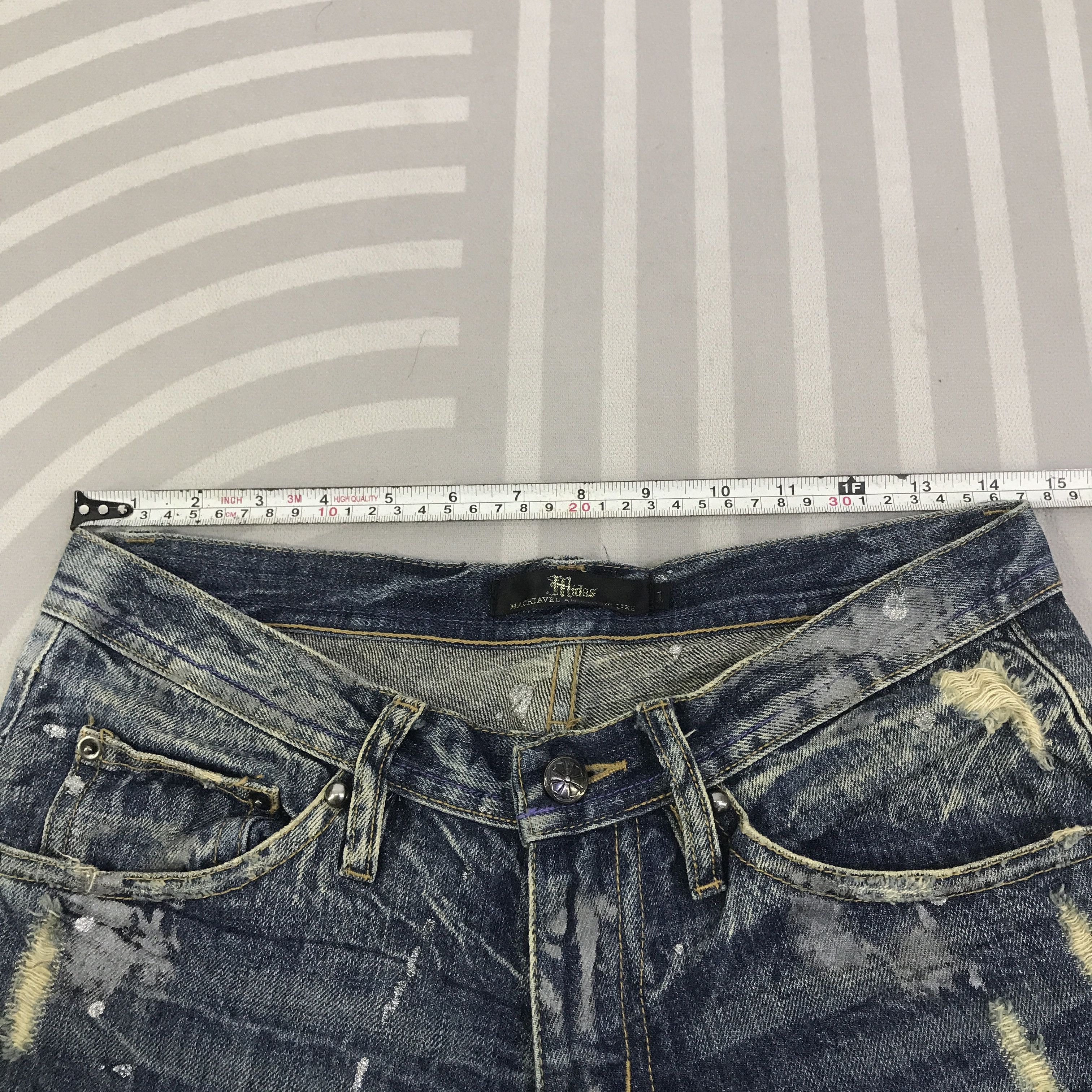 Japanese Brand Midas Explosion Distressed punk Bootcut pants K130B18 Size US 29 - 7 Thumbnail