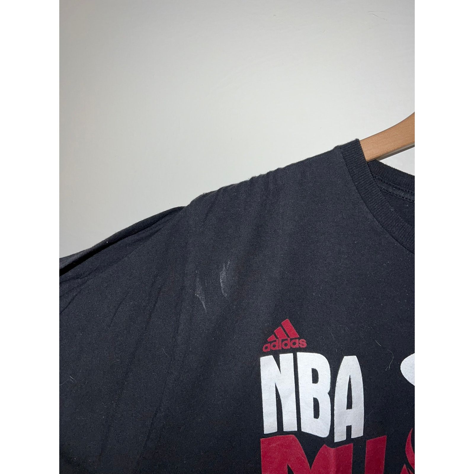 Adidas Miami Heat Shirt NBA Adidas Basketball Graphic Black Tee XL Size US XL / EU 56 / 4 - 4 Thumbnail