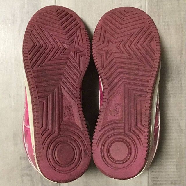 Bape × Nigo Pink camo BAPE STA Patent Leather Sneakers a bathing ape Size US 6 / IT 36 - 6 Thumbnail