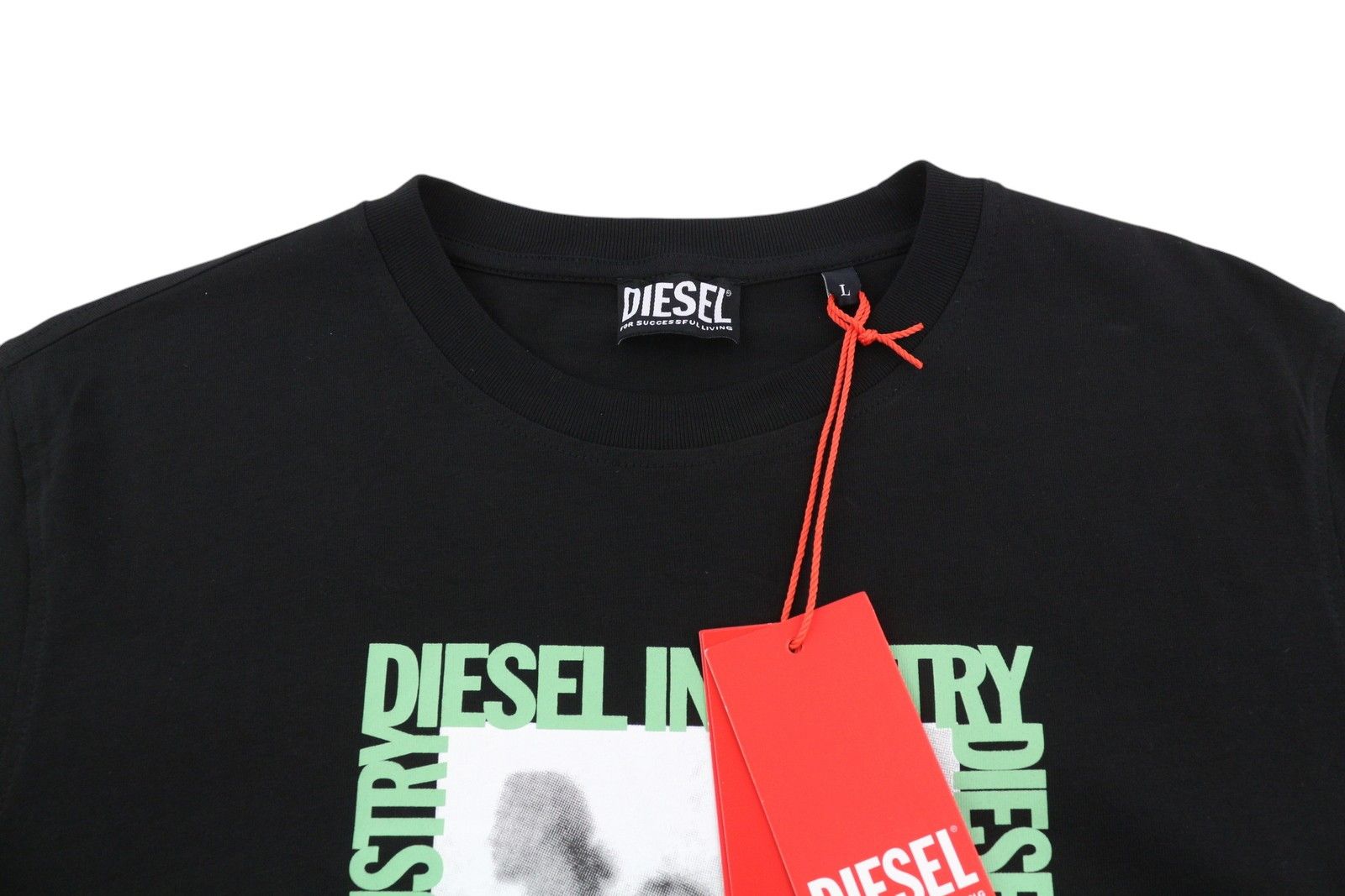 Diesel T-DIEGOR-HS2 L Black Crew Tricot T-Shirt 41188 Size US L / EU 52-54 / 3 - 4 Thumbnail