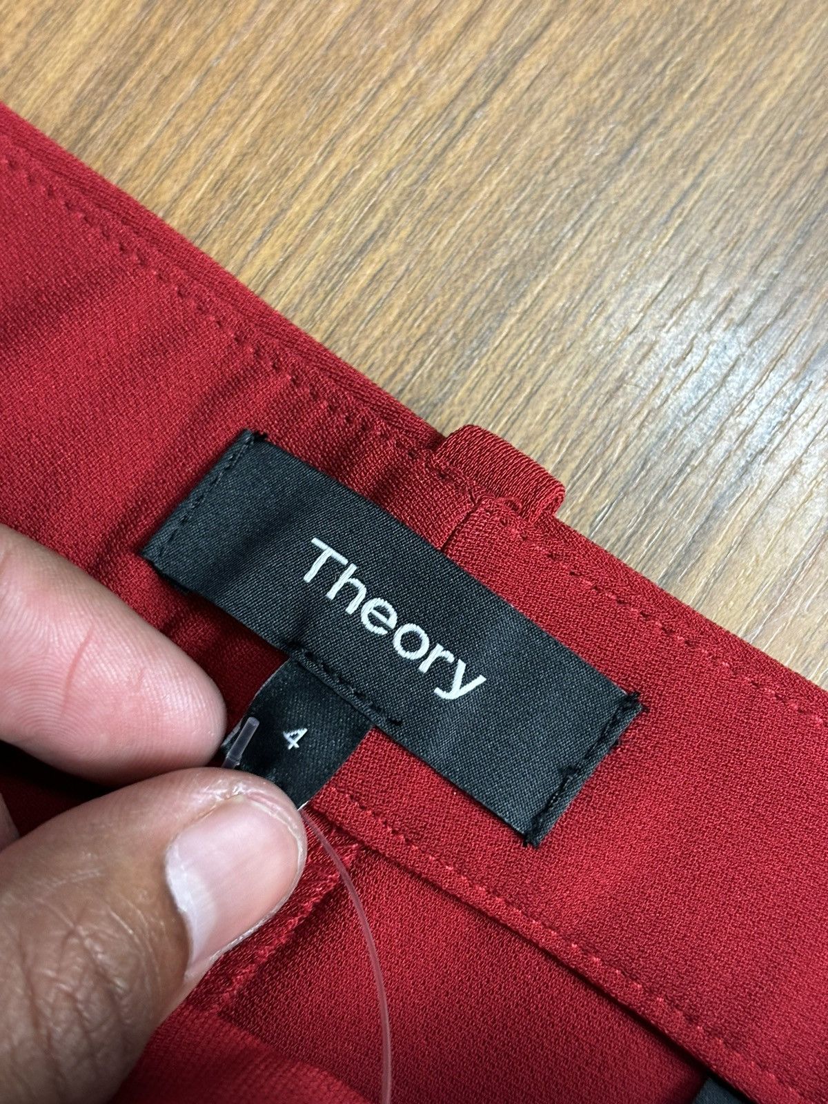 Theory Theory TREECA 4 Lipstick Admiral Crepe Pants Size 31" - 5 Thumbnail