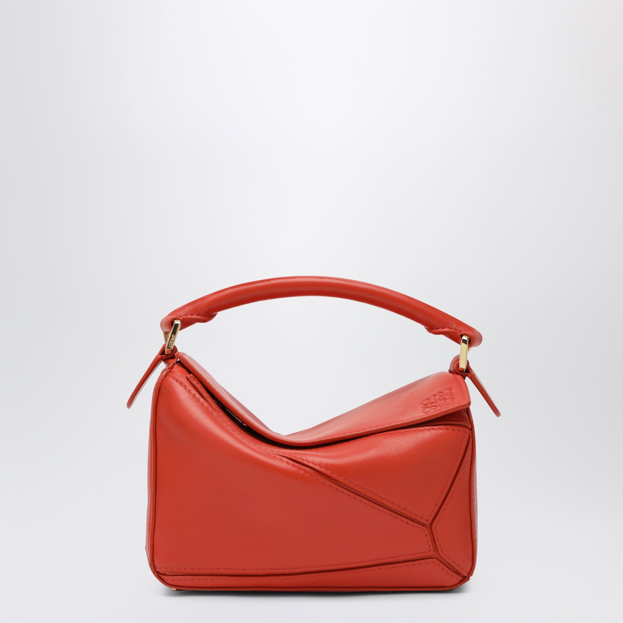Loewe Loewe Puzzle Featherlight Medium Bag In Orange Nappa Leather Size ONE SIZE - 1 Thumbnail