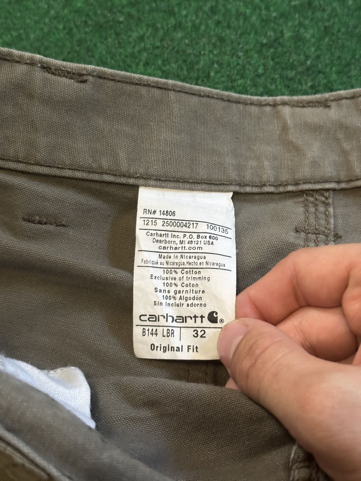 Carhartt Vintage 90s Carhartt Carpenter Baggy Green 32 10” Shorts Size US 32 / EU 48 - 3 Thumbnail
