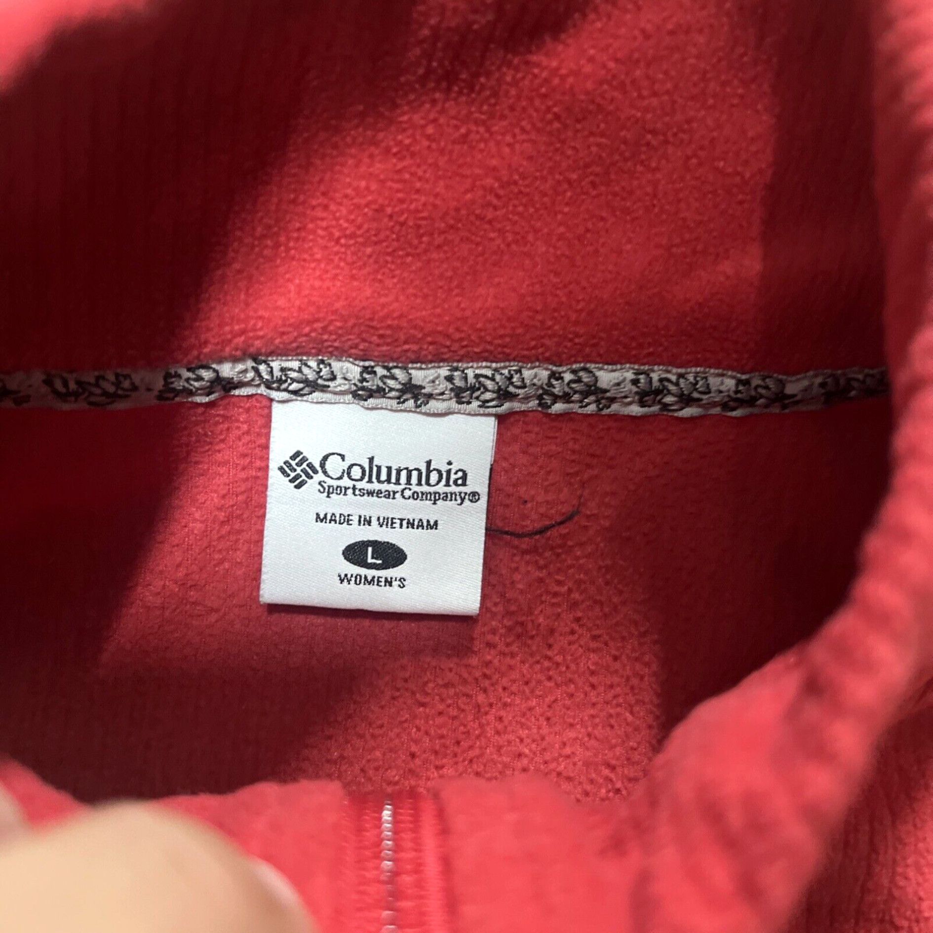 Logo 7 Columbia Vest Womens Large Red Zip Sleeveless Pockets Zip Up Logo Size L / US 10 / IT 46 - 4 Thumbnail