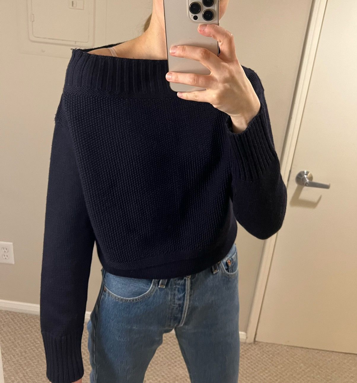 Burberry × Burberry Prorsum × Designer Burberry Prorsum Navy Blue Virgin Wool Sweater - Small Size S / US 4 / IT 40 - 4 Thumbnail