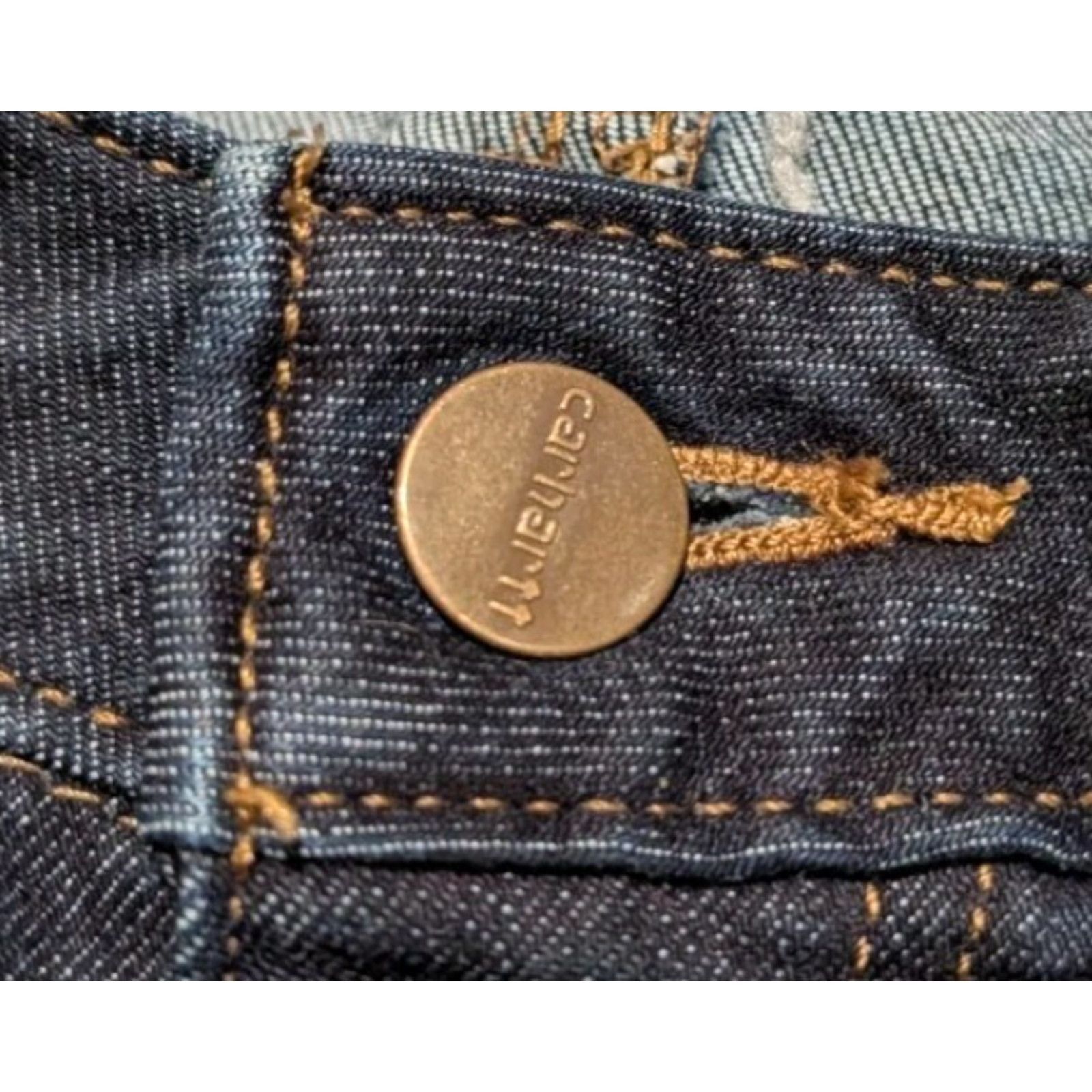 Carhartt Carhartt Jeans Women 6 31x29 Layton Slim Fit Skinny Leg Mid Rise Dark Wash Size 28" / US 6 / IT 42 - 4 Thumbnail