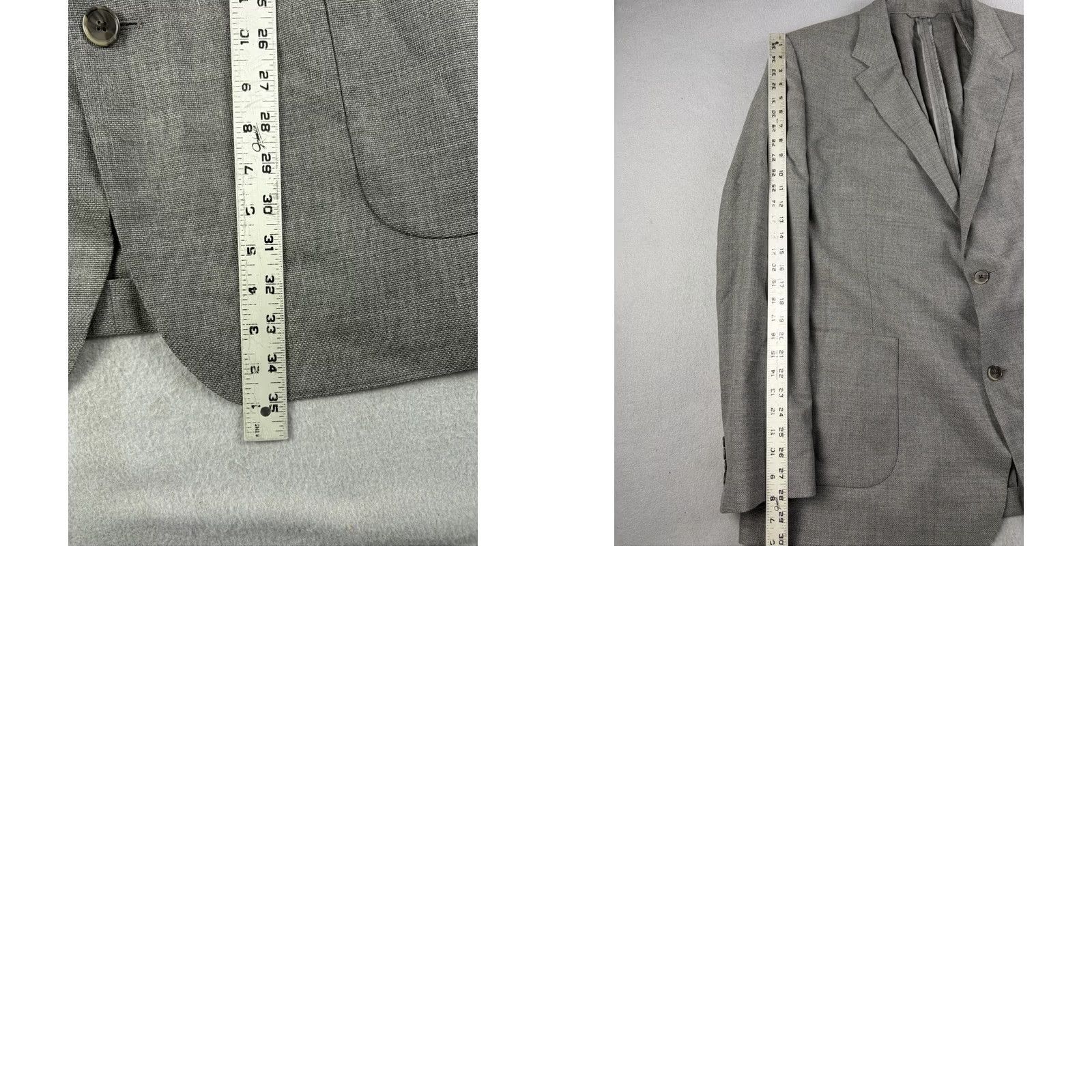 Bonobos Bonobos Slim Bonobos Blazer Mens 54L Gray Wool Notch Lapel Double-Vented Single-Breasted Two-Button Front Coat Jacket Suit Style Size 54R - 8 Thumbnail